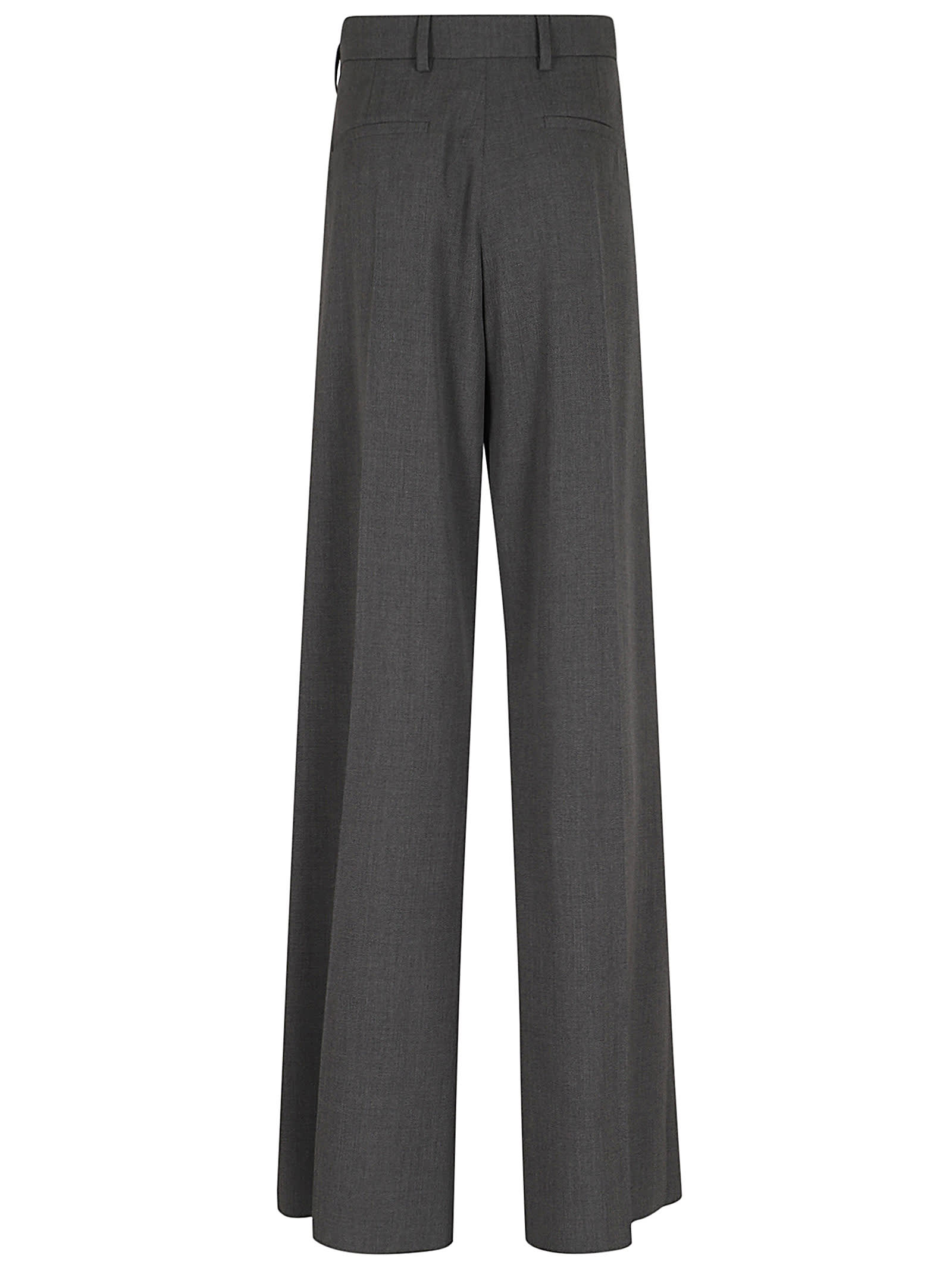 Shop Valentino Over Solid Pants In Grigio Medio Mel.