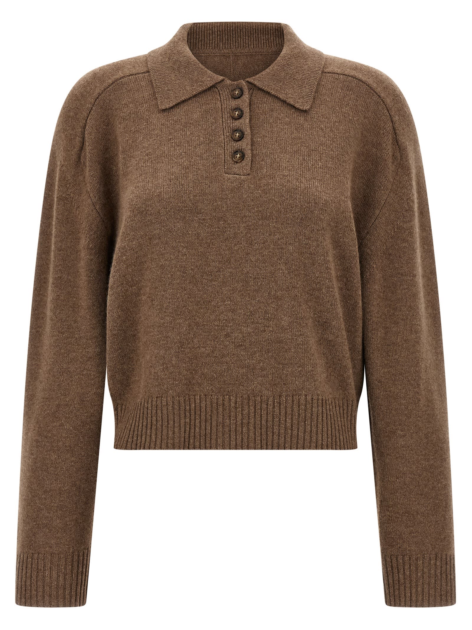 Loulou Studio Homere Sweater In Brown