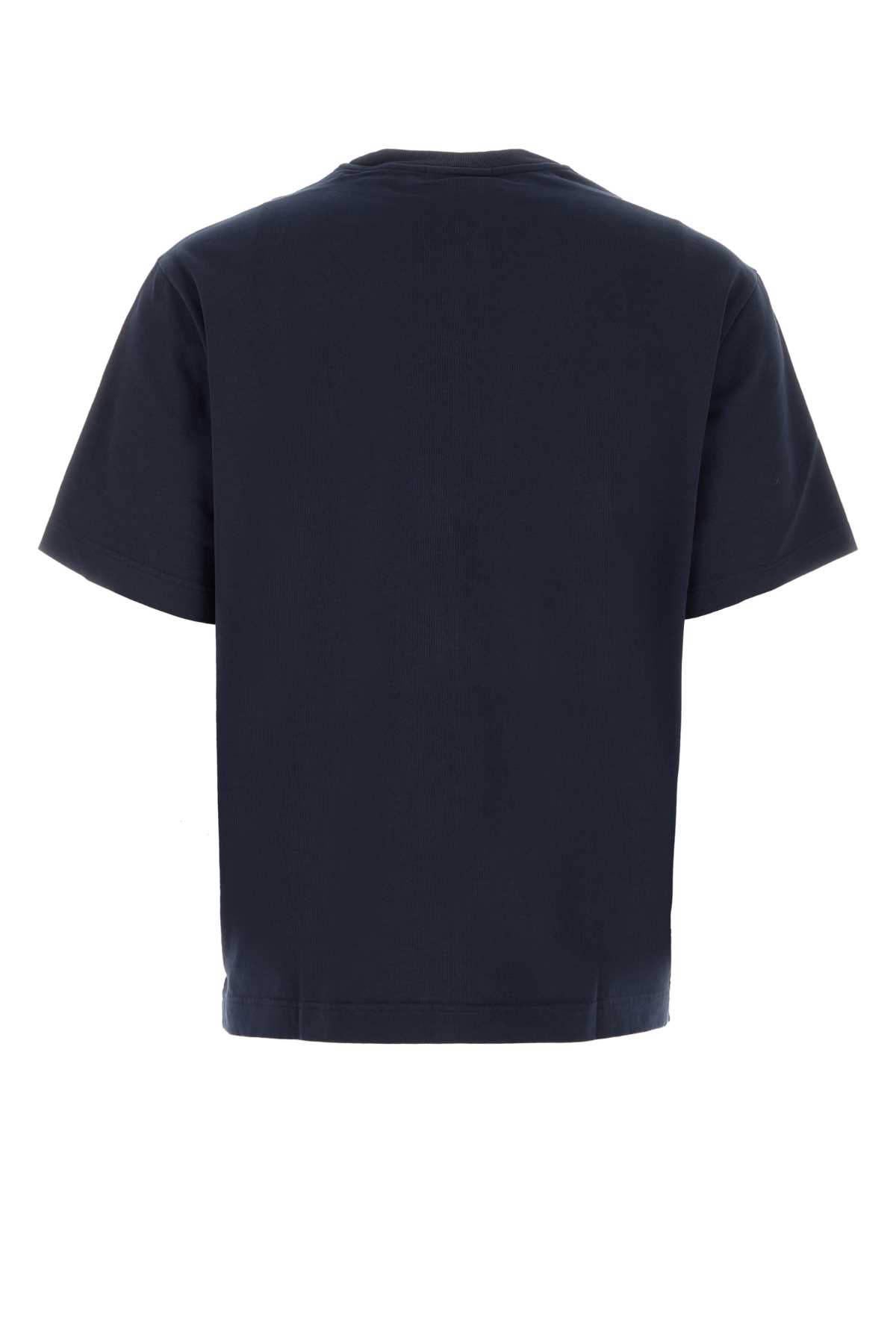 Maison Kitsuné Midnight Blue Cotton T-shirt In Navy