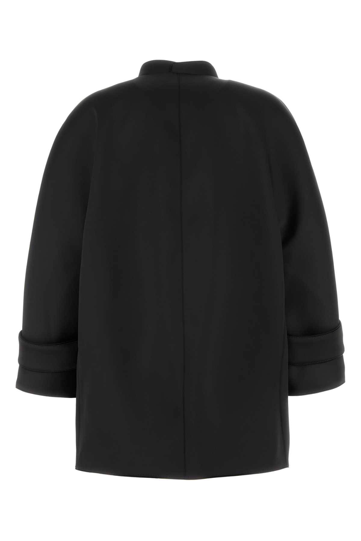 Ermanno Scervino Coat Stretch Polyester Folded Cuffs