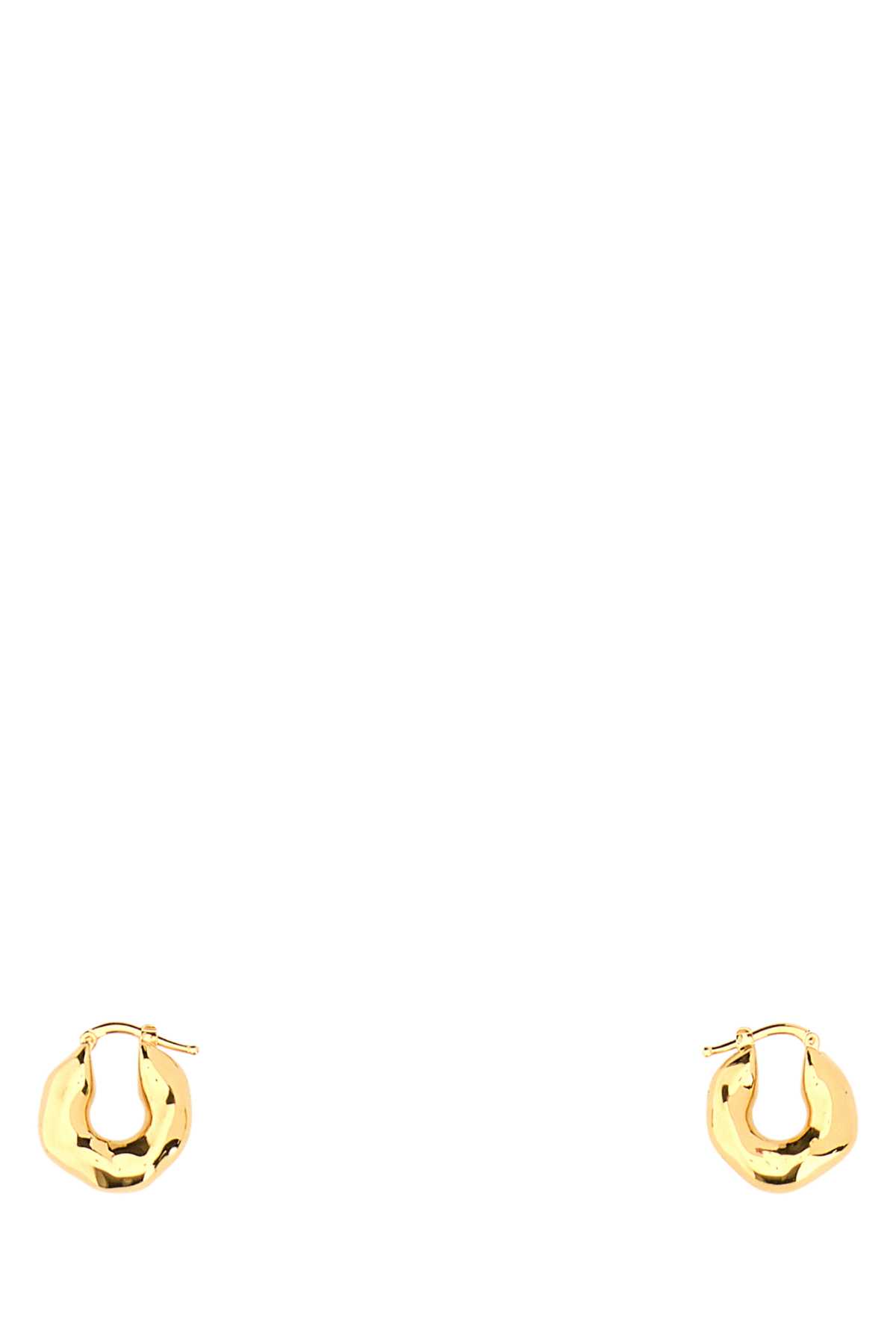 jil sander gold metal earrings
