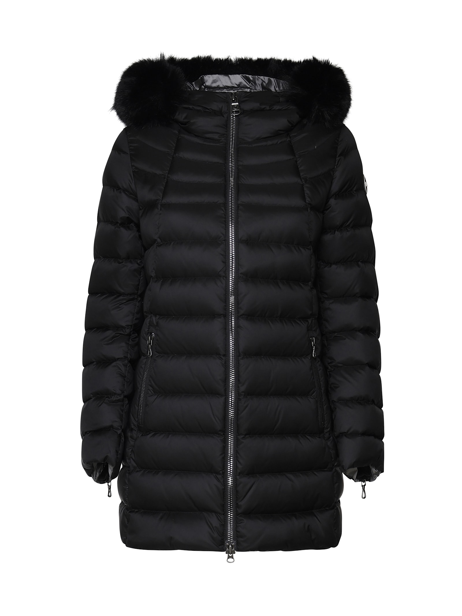 Shop Colmar Long Padded Jacket In Black