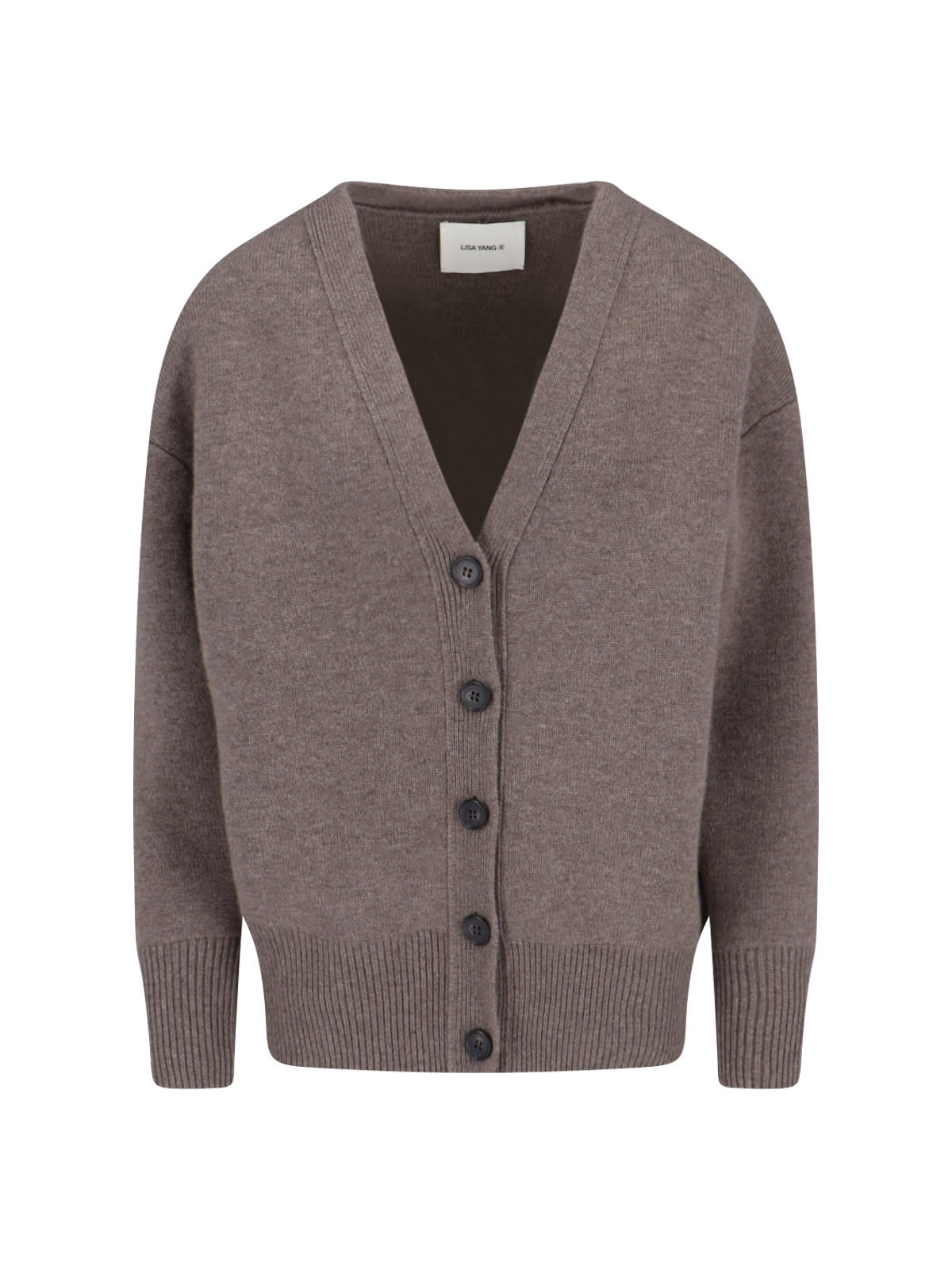 Lisa Yang V-neck Long Sleeve Knitwear Ii In Brown