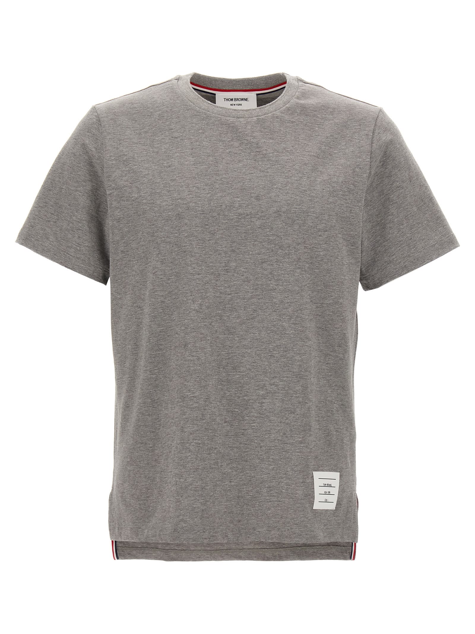 Shop Thom Browne Relaxed T-shirt In Gray