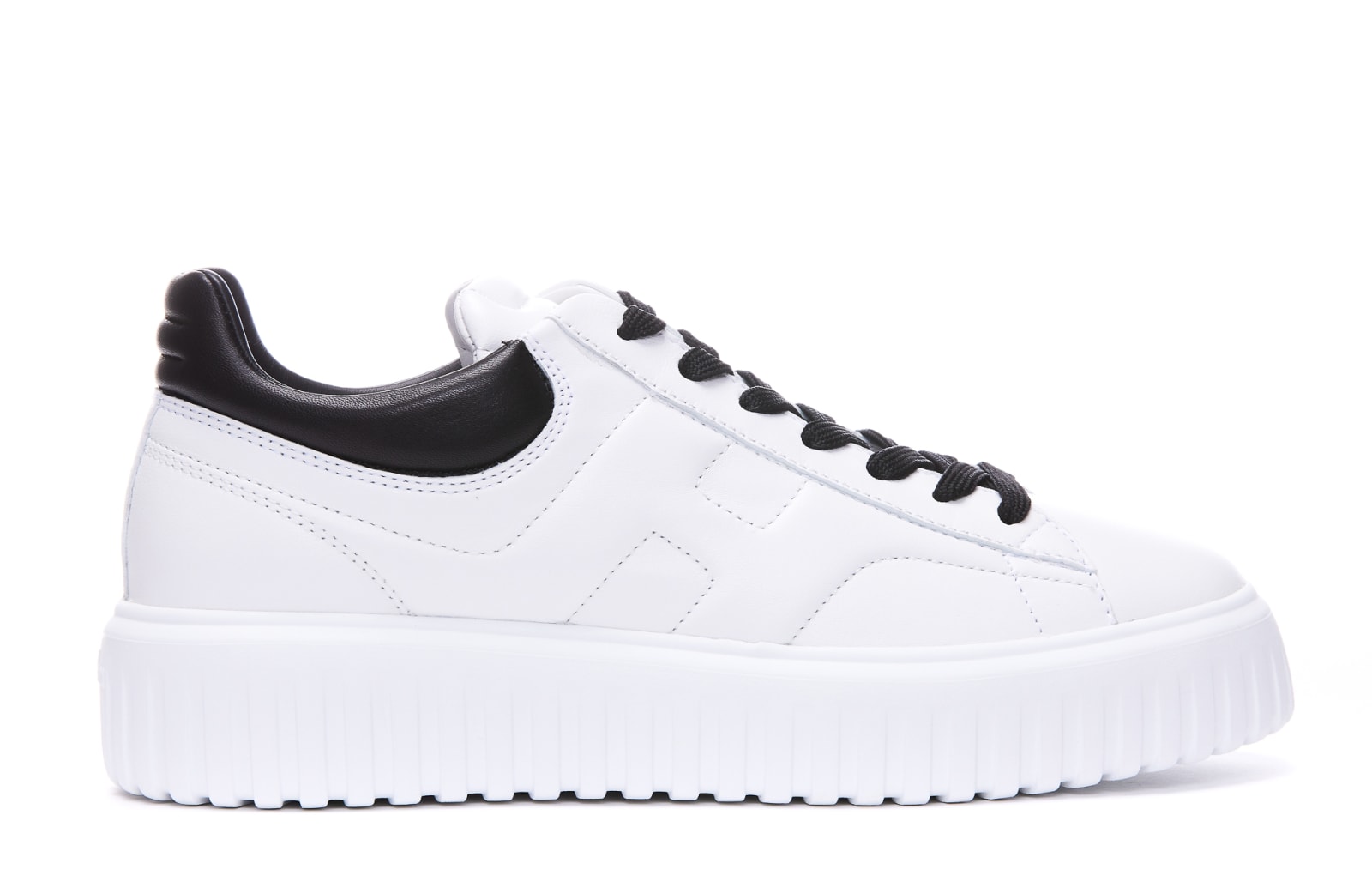 Shop Hogan H-stripes  Sneakers In White