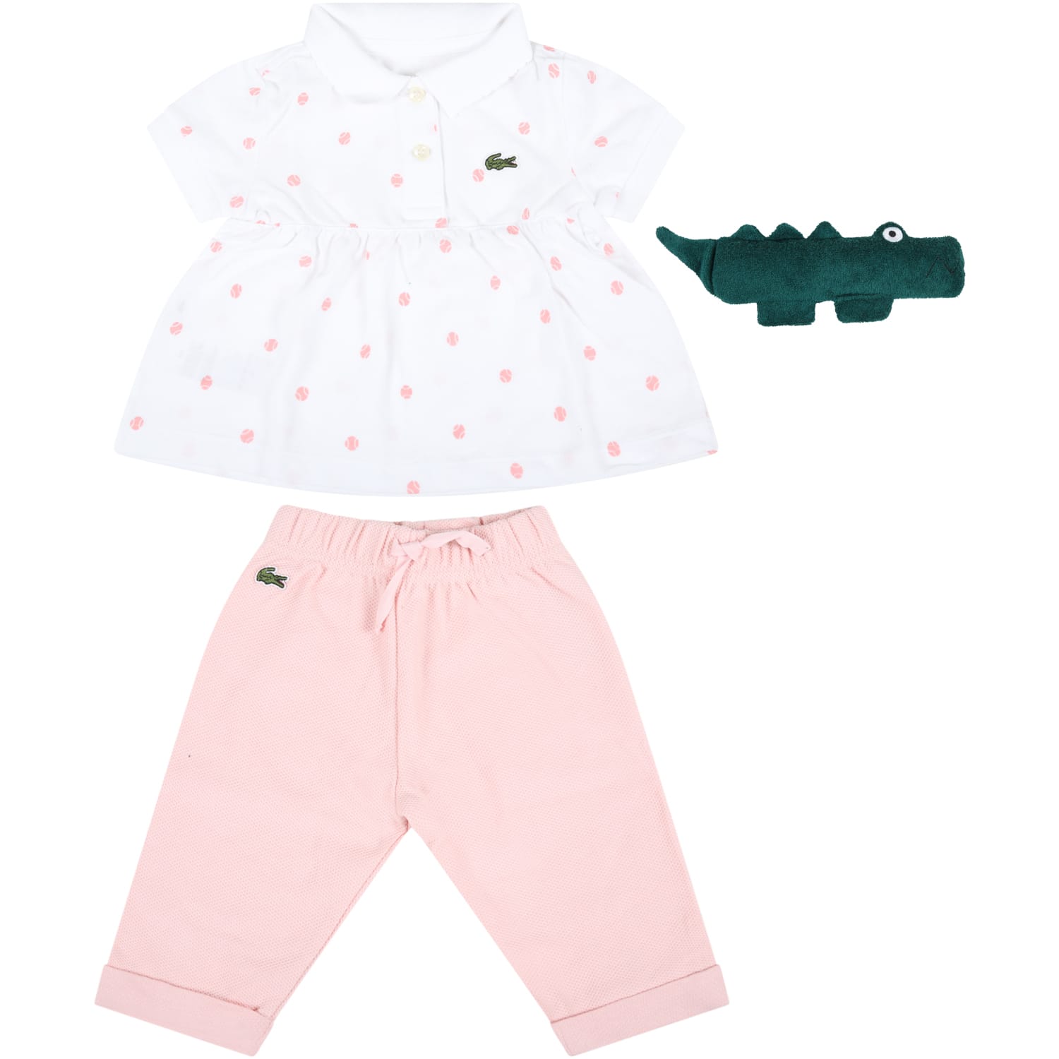 Lacoste Multicolor Set For Baby Girl