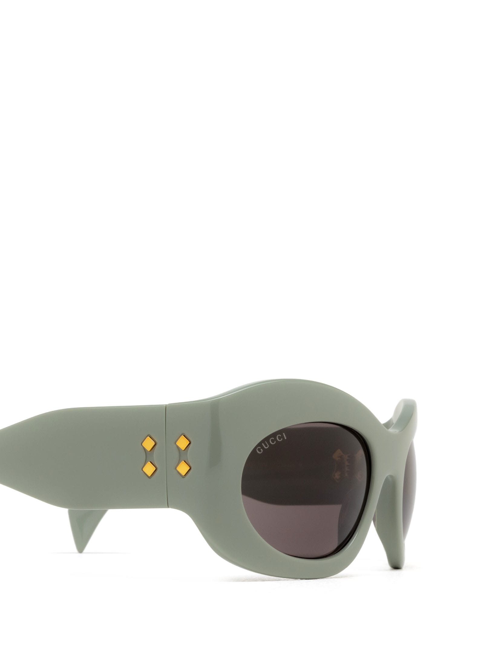 Shop Gucci Gg1463s Green Sunglasses