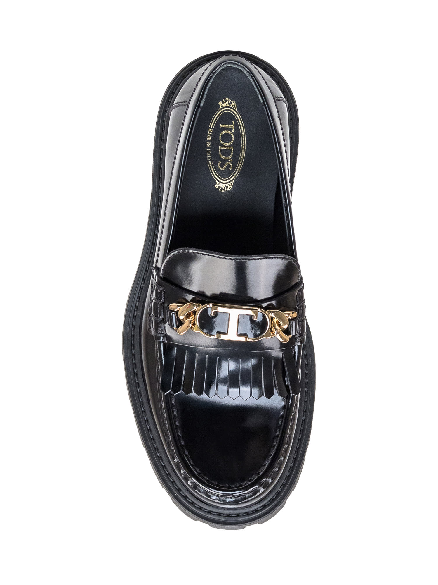 Shop Tod's Loafers In Nero