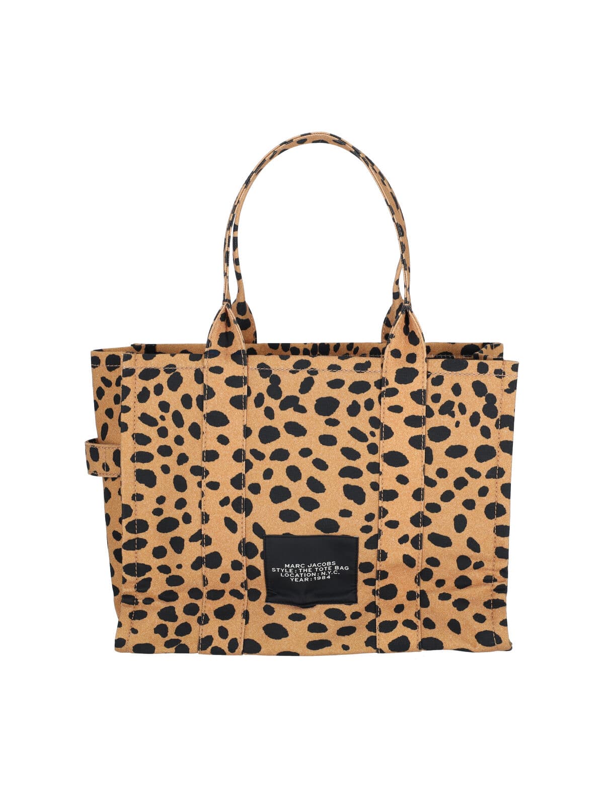 Marc Jacobs Cheetah Large Tote Bag In Black Leo