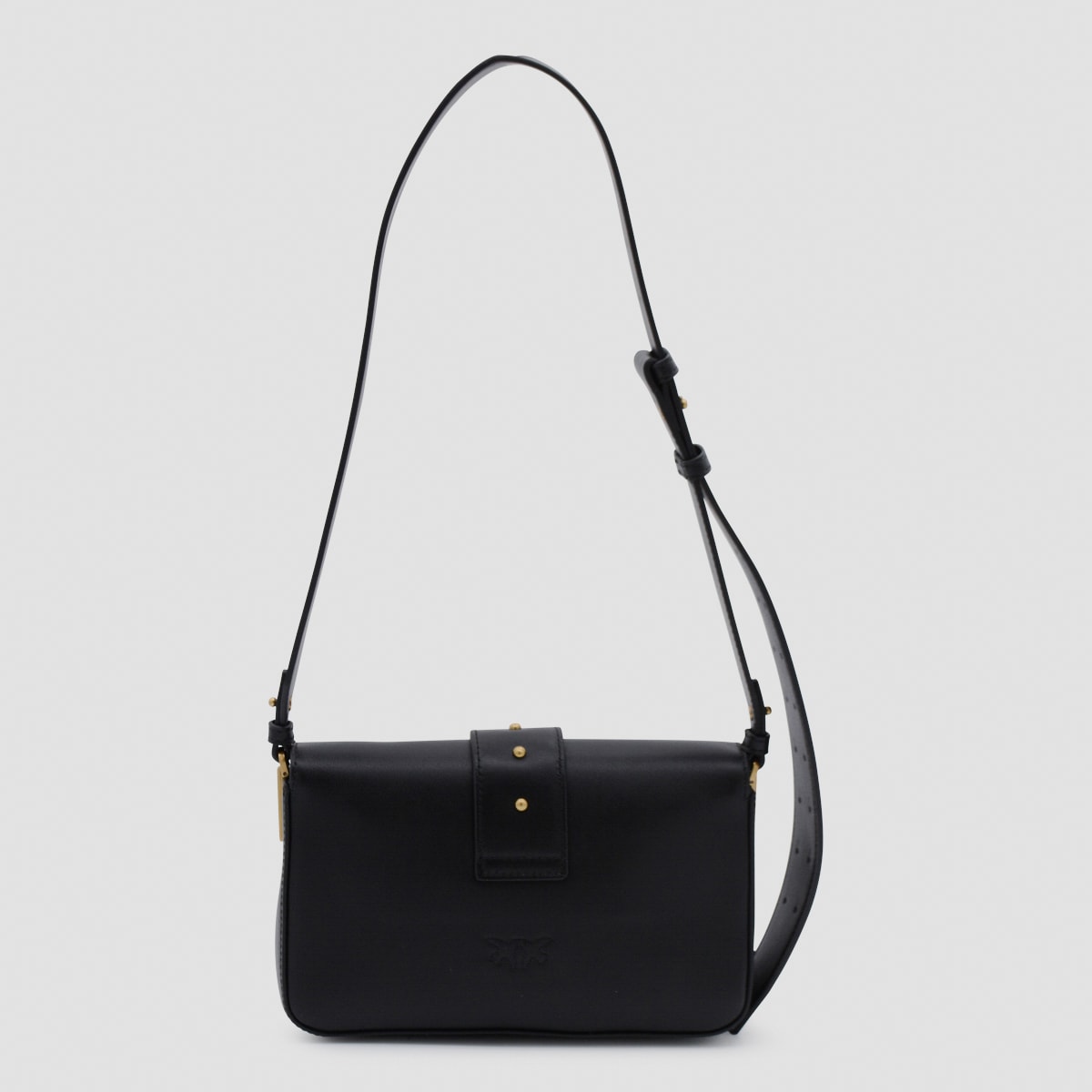 Pinko Love One Mini Slouchy Fl Pelle In Black