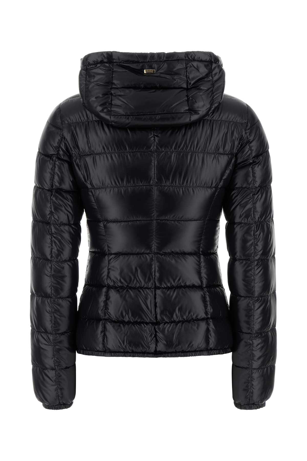 Herno Black Nylon Down Jacket In Black