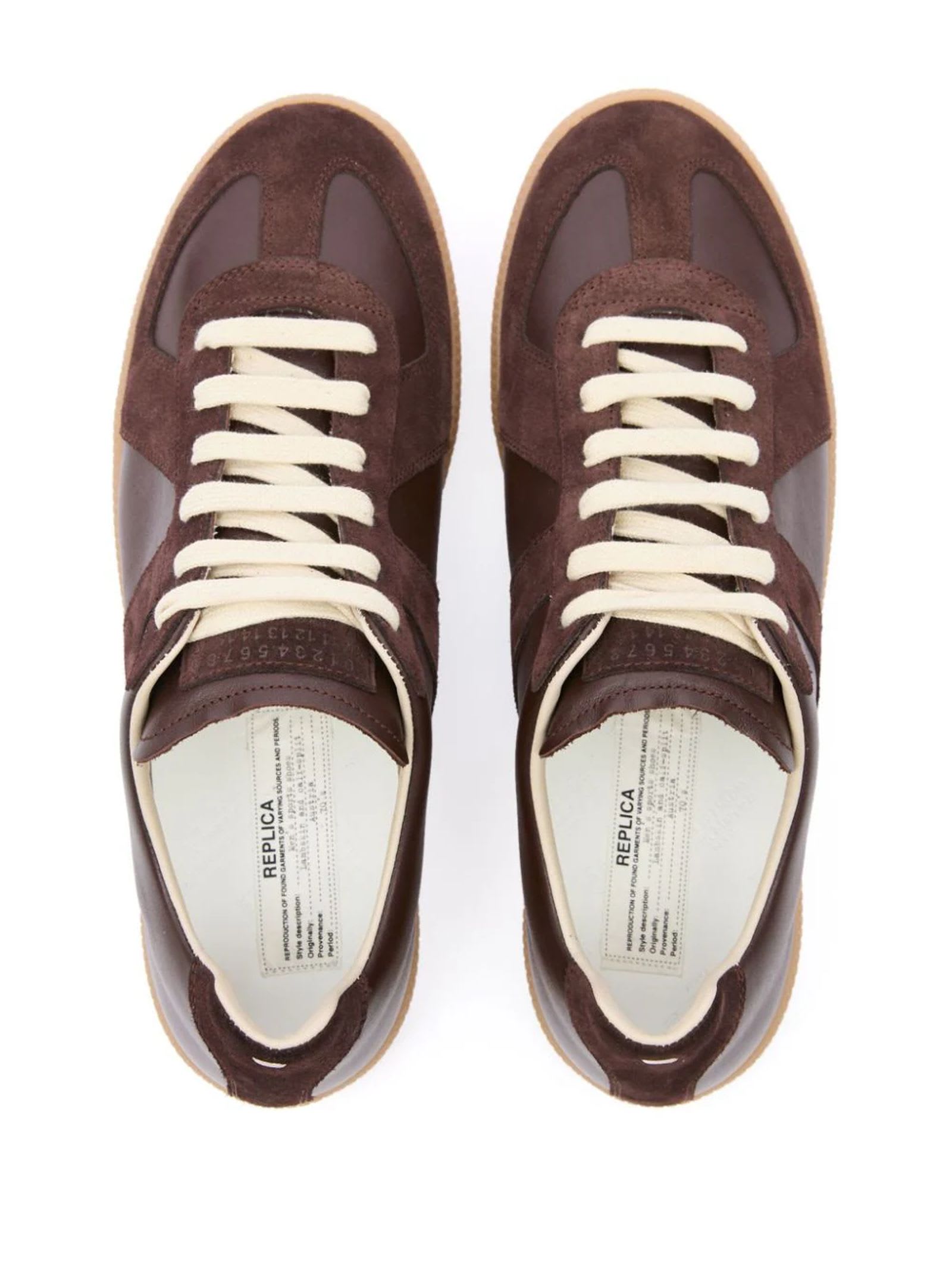 Shop Maison Margiela Sneakers Brown