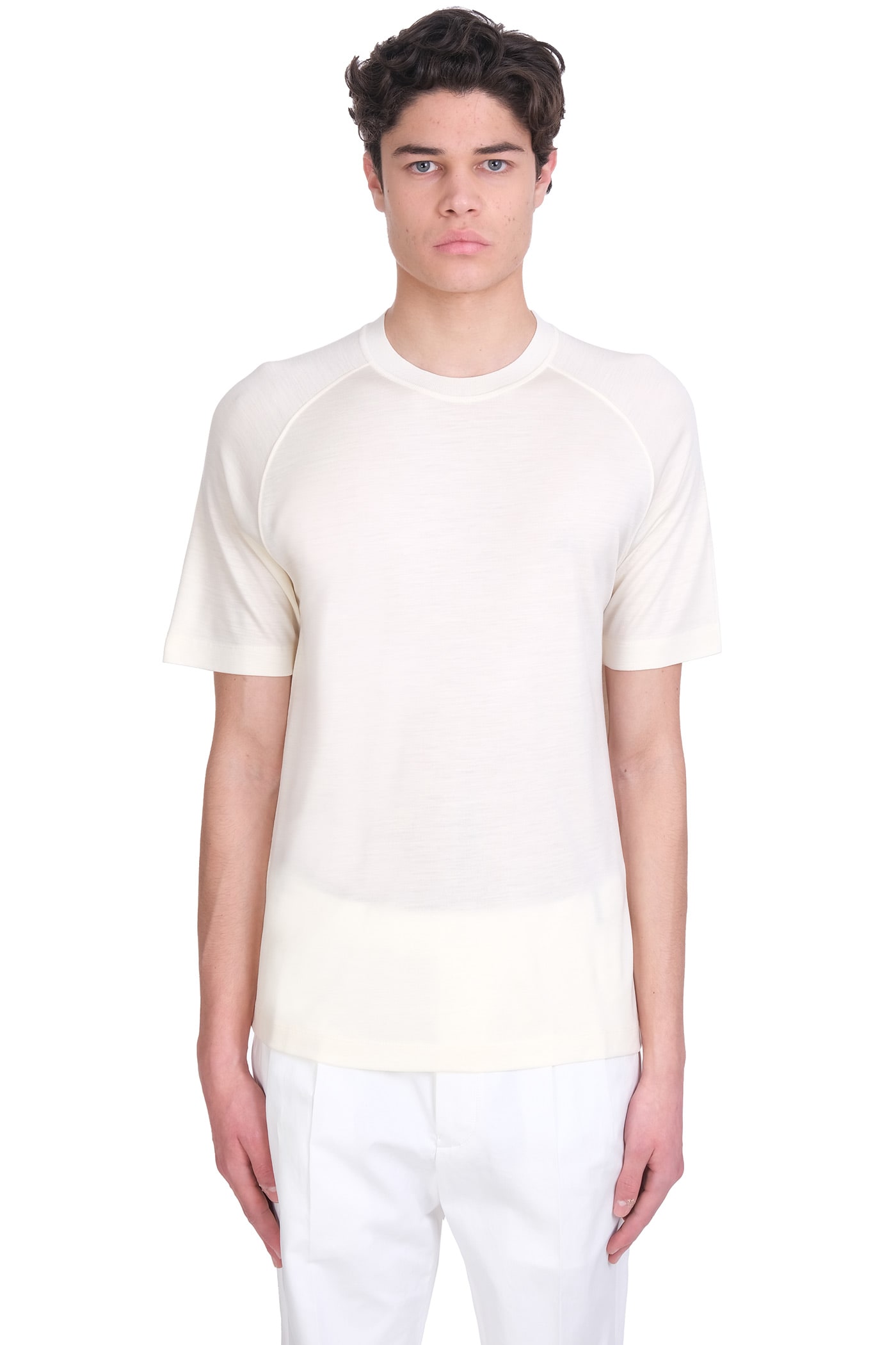 Ermenegildo Zegna T-shirt In White Wool