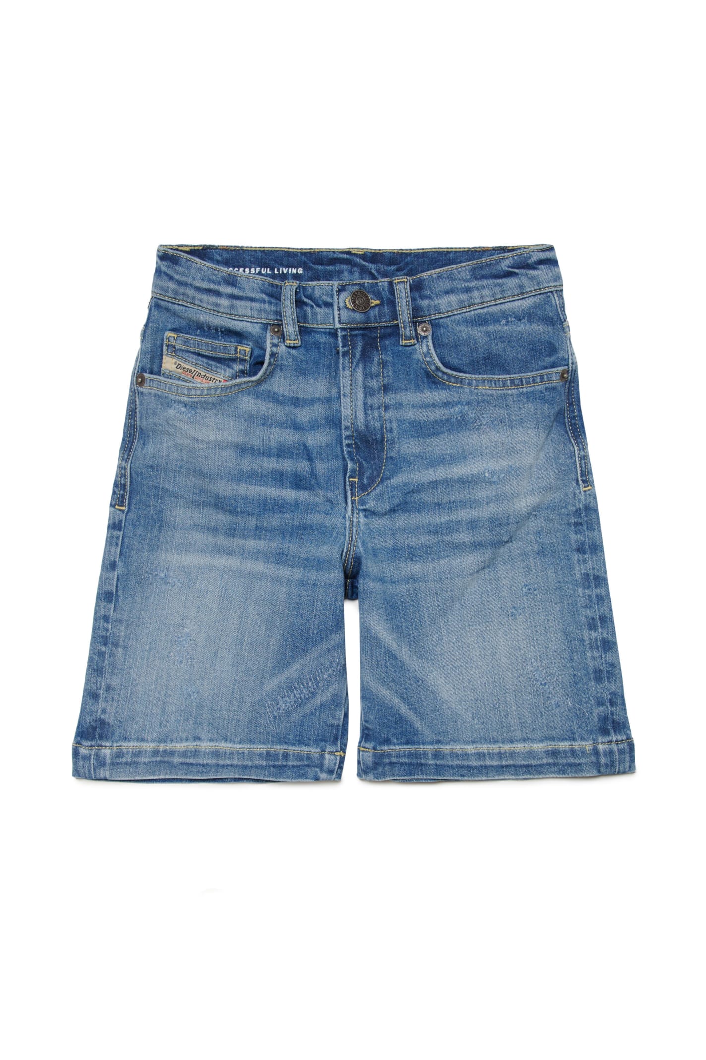 Diesel Kids' D-macs-sh-j Shorts  Shorts In Light Shaded Denim In Blu