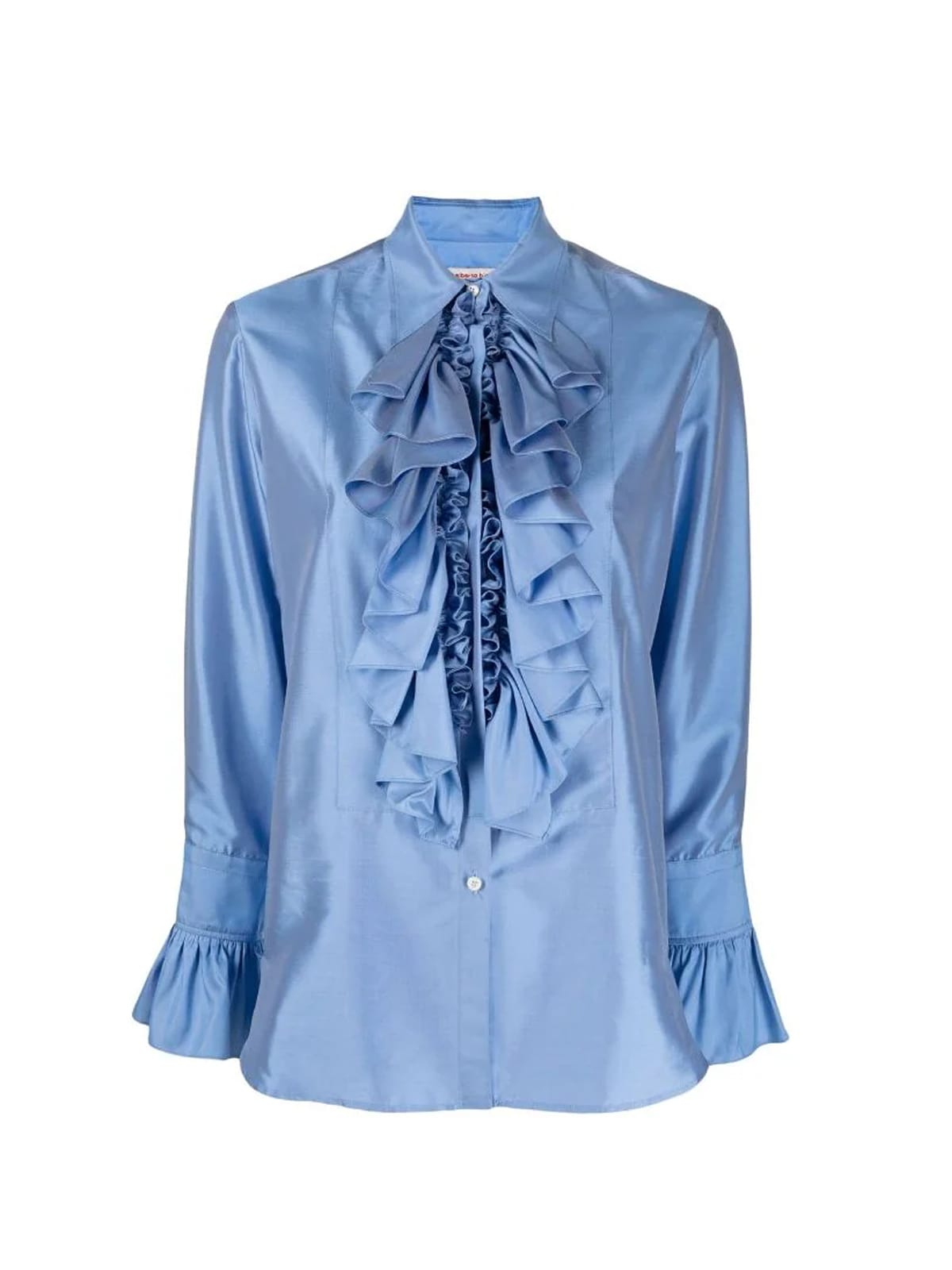 ALBERTO BIANI BLOUSE WITH V NECK AND BELT