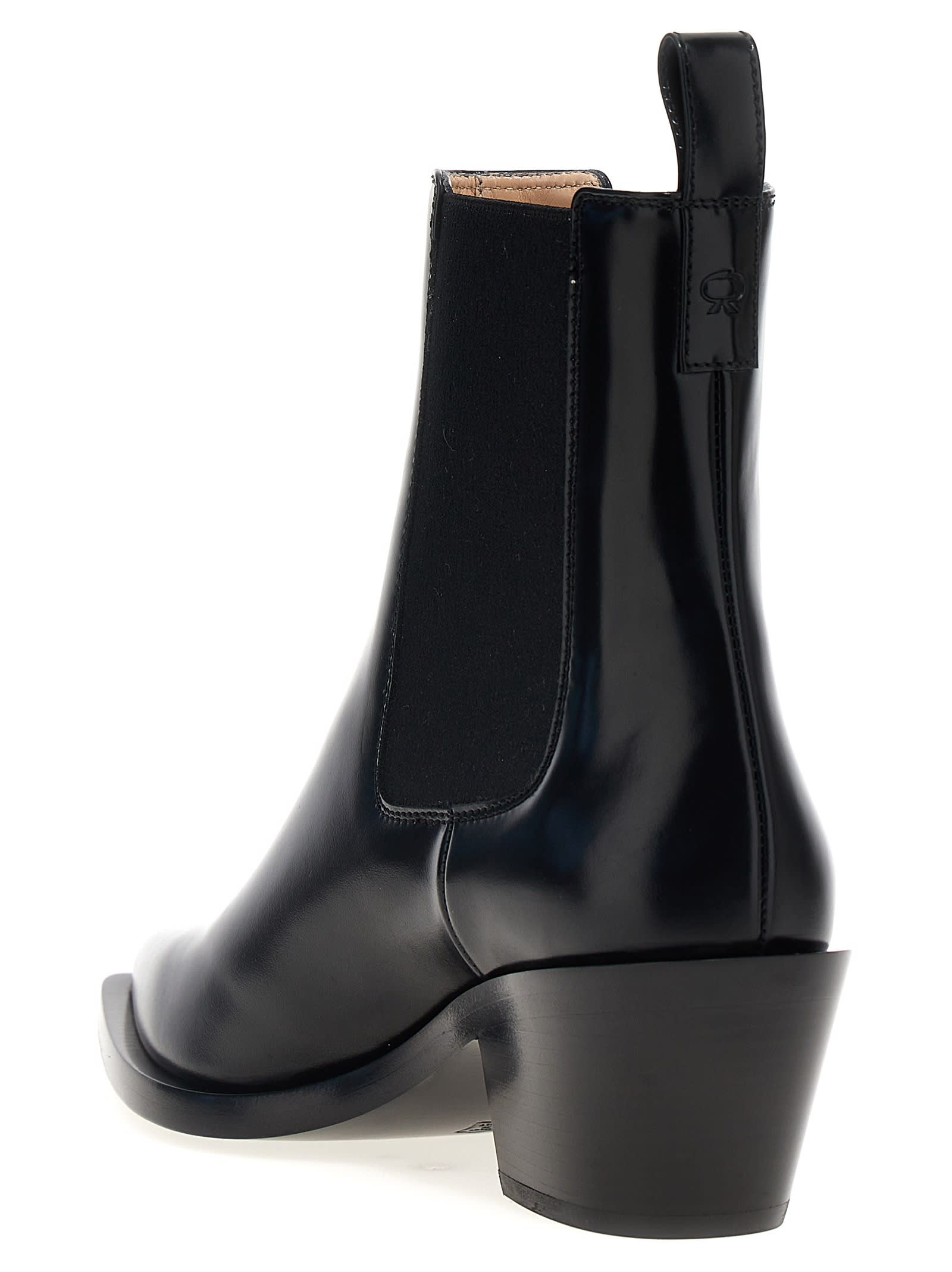 Shop Gianvito Rossi Wylie Ankle Boots In Black