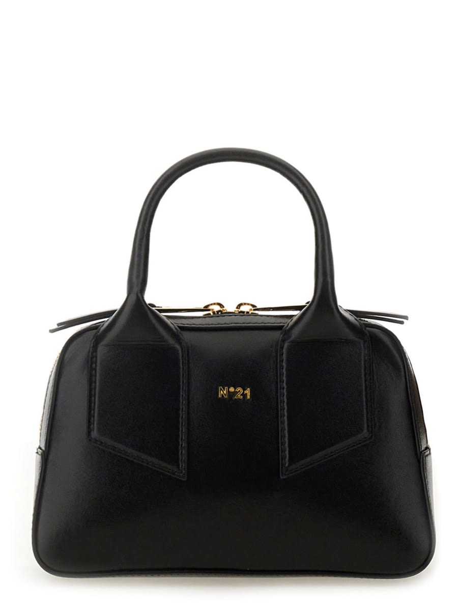 Shop N°21 Mini Satchel Bag In Black