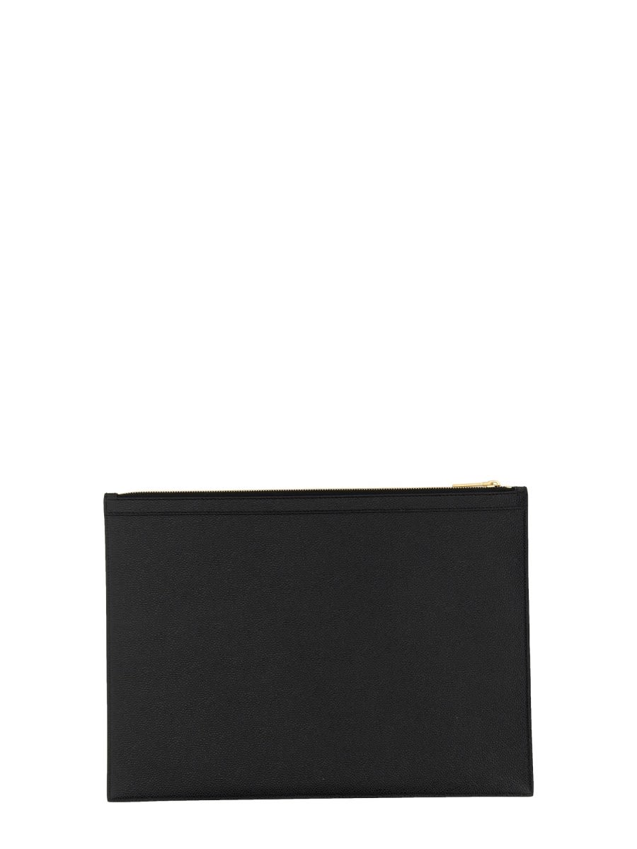 Shop Thom Browne Large Computer Case In Black