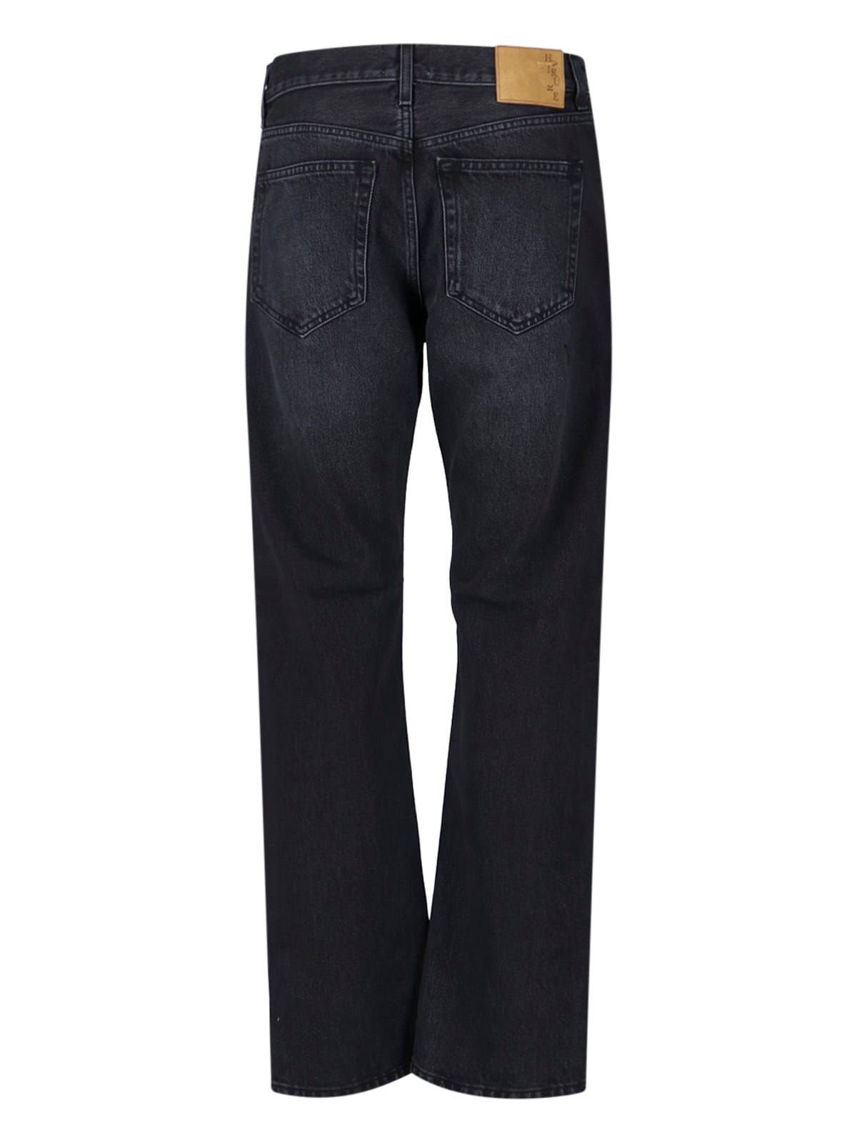 Haikure Straight-leg Cotton Jeans In Black