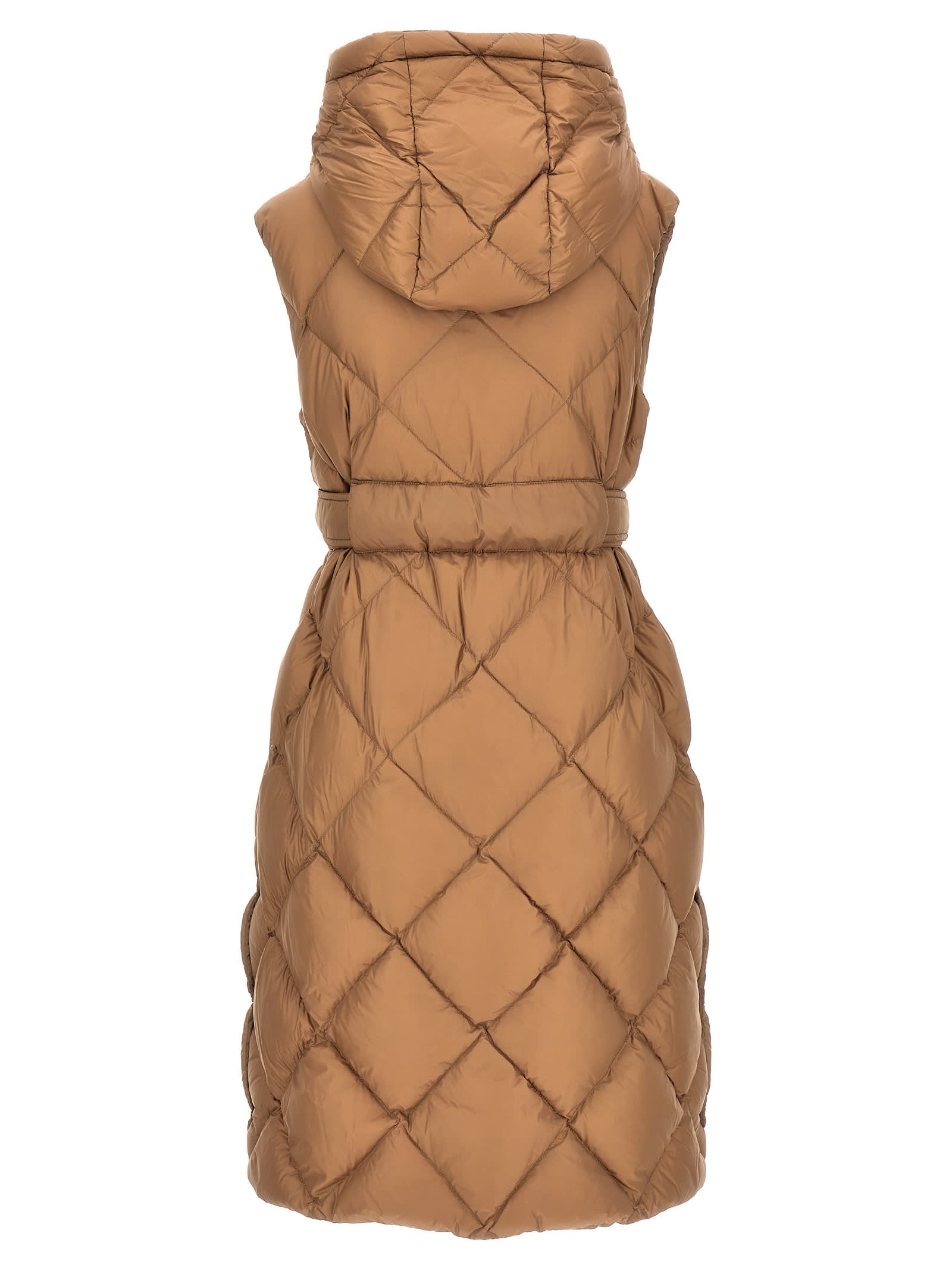 Max Mara The Cube Tregil Vest In Brown