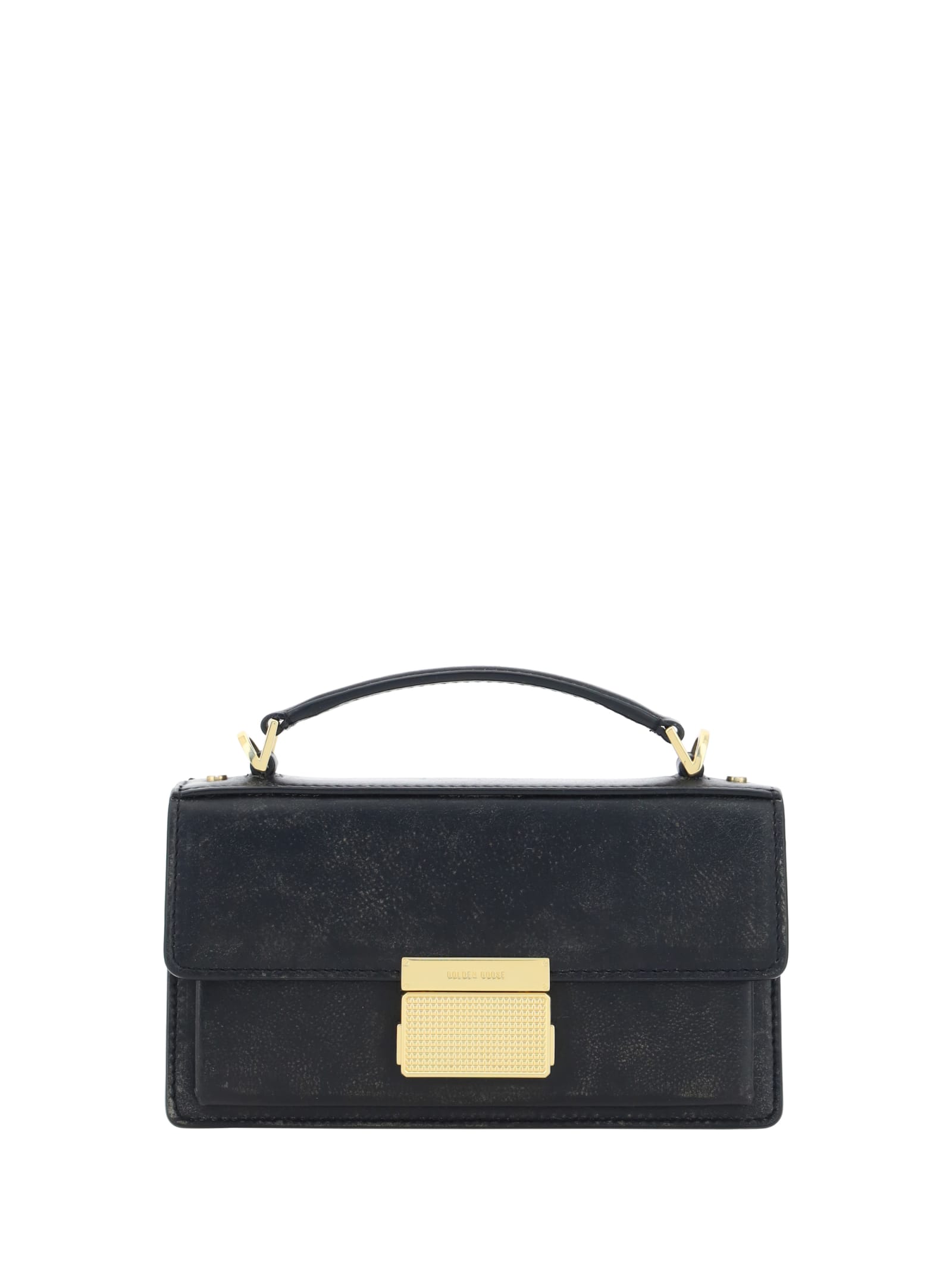 Shop Golden Goose Venezia Small Shoulder Bag In Black