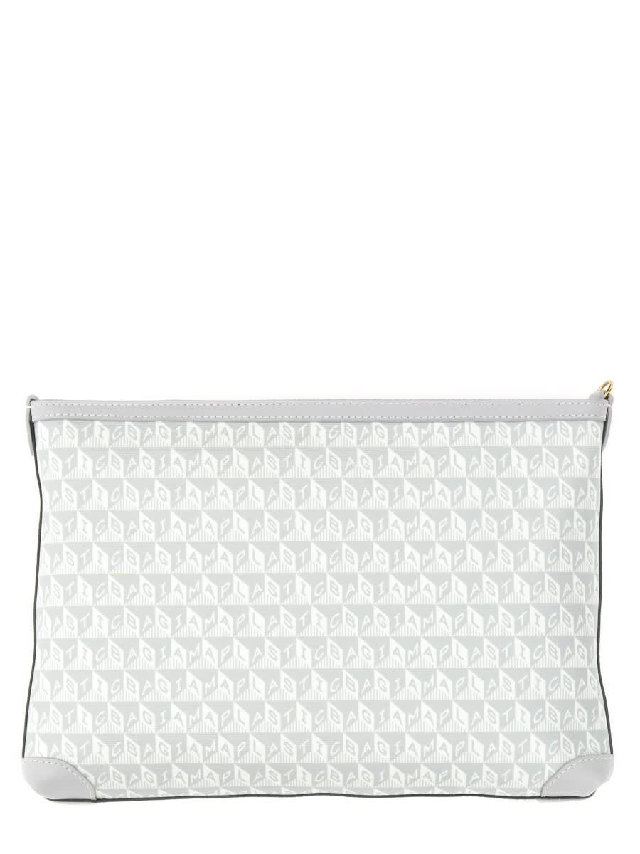 Anya Hindmarch I Am A Plastic Bag Coated-canvas Pouch In Multicolour