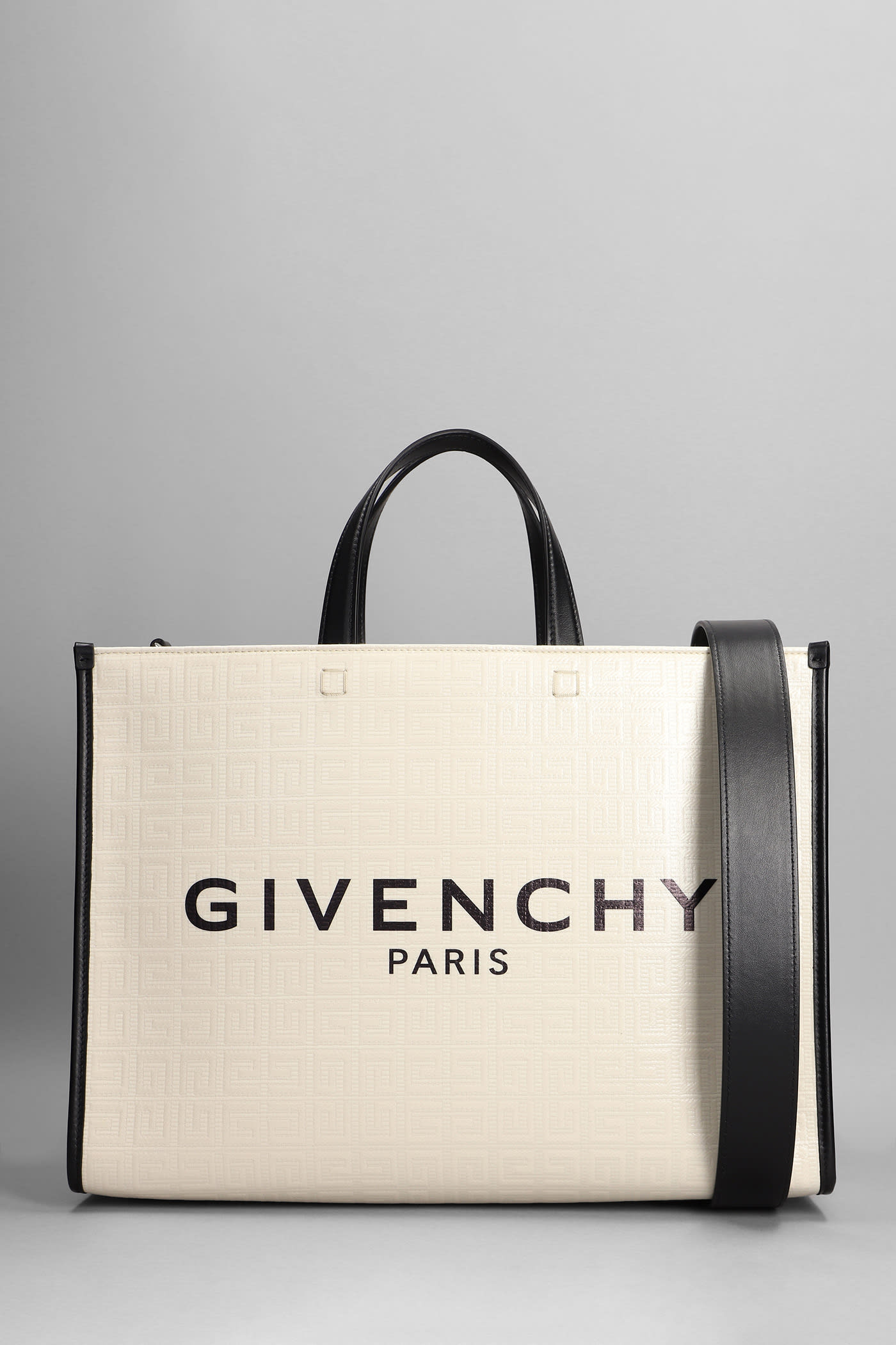 Givenchy G-tote Tote In Beige Cotton