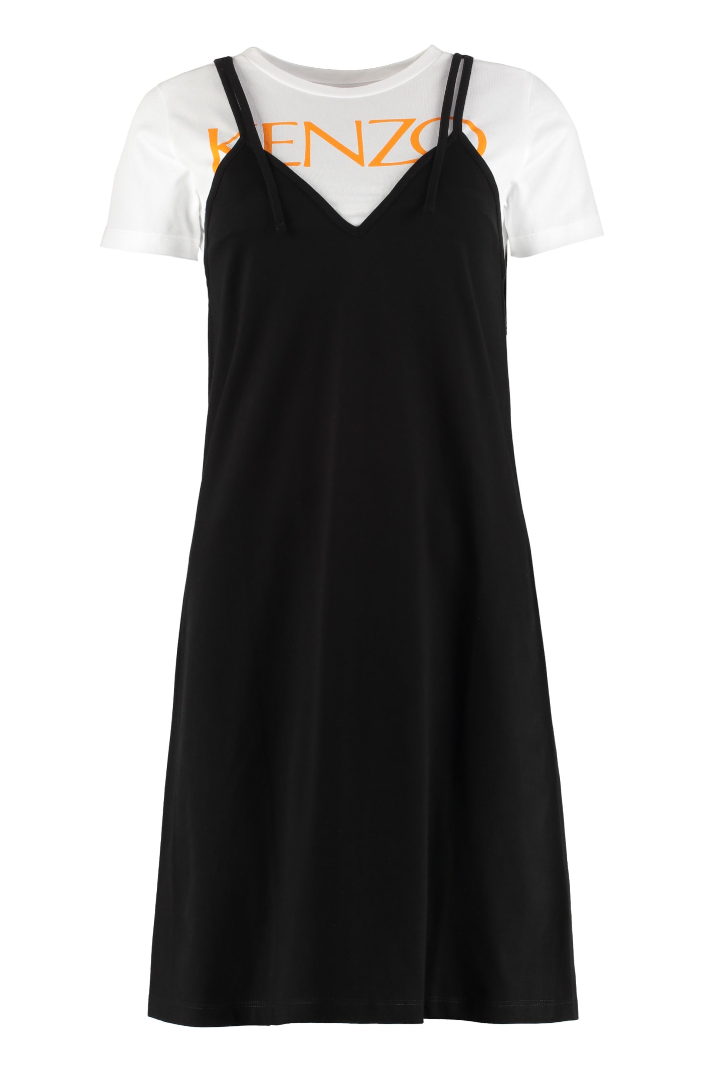 Kenzo Jersey Mini Dress In Black