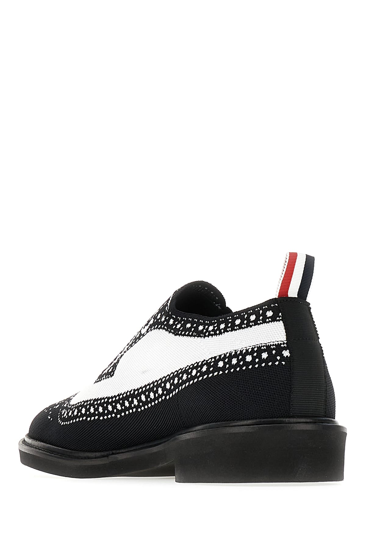 Shop Thom Browne Embroidered Elastane Trompe Lâ Oeil Loafers In 980