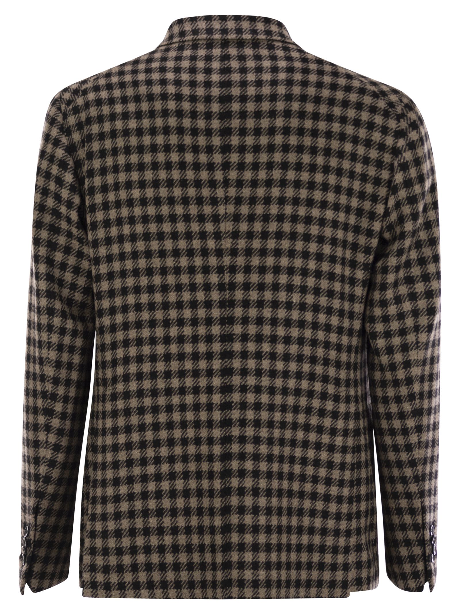Tagliatore Single-breasted Blazer In Black/beige