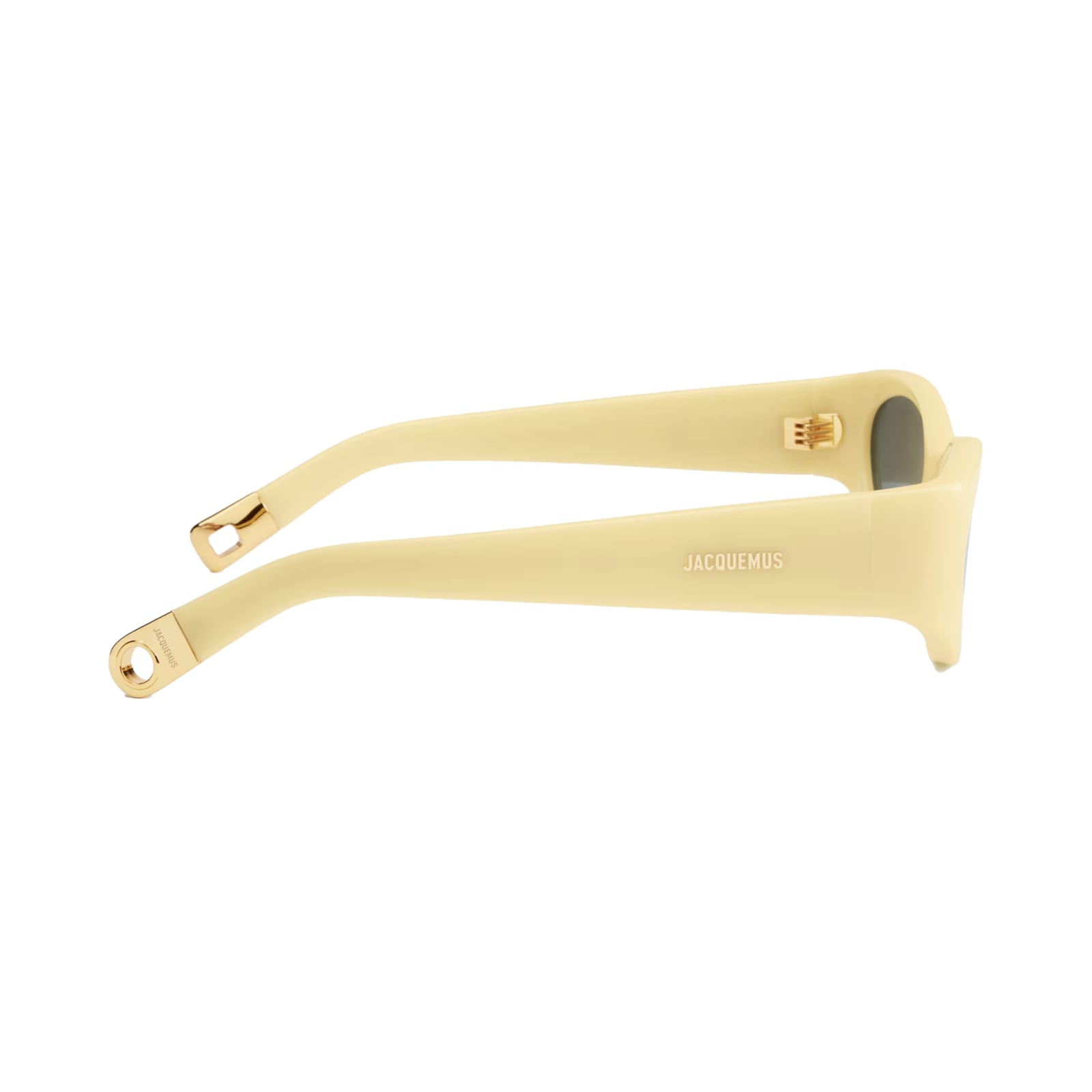 Shop Jacquemus Sunglasses In Giallo/grigio