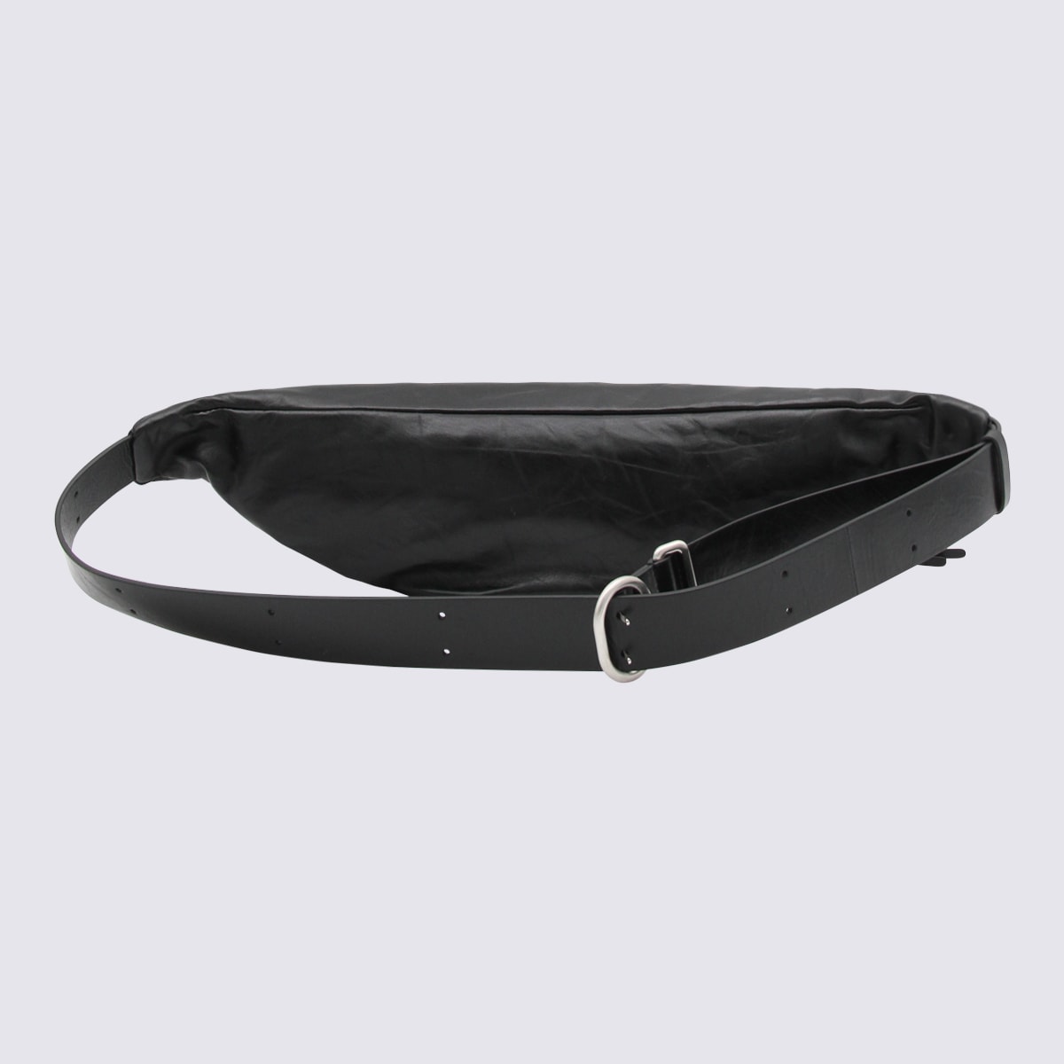 Shop Jil Sander Black Leather Belt Bag