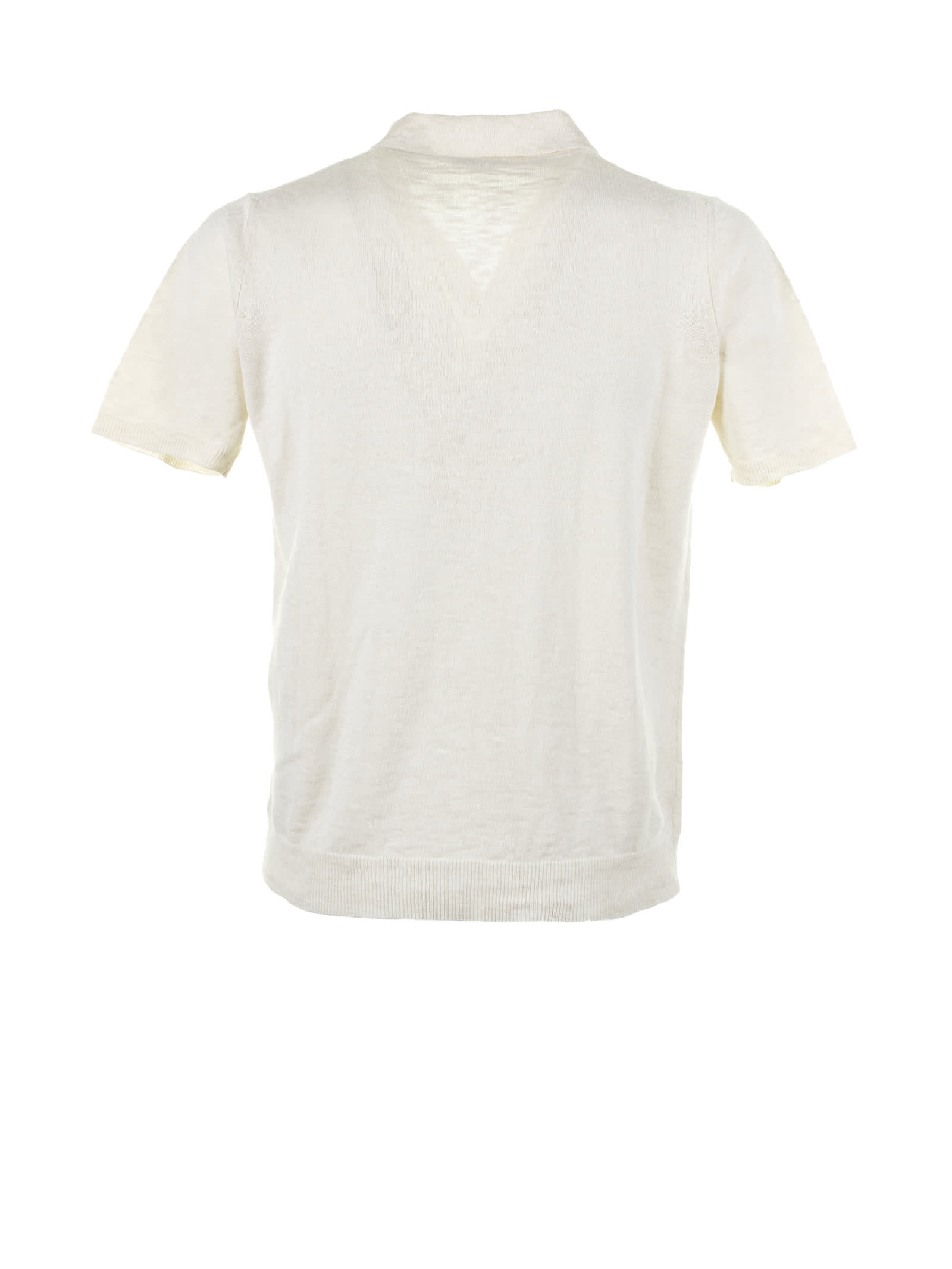 Shop Seventy White Short-sleeved Polo Shirt In Bianco