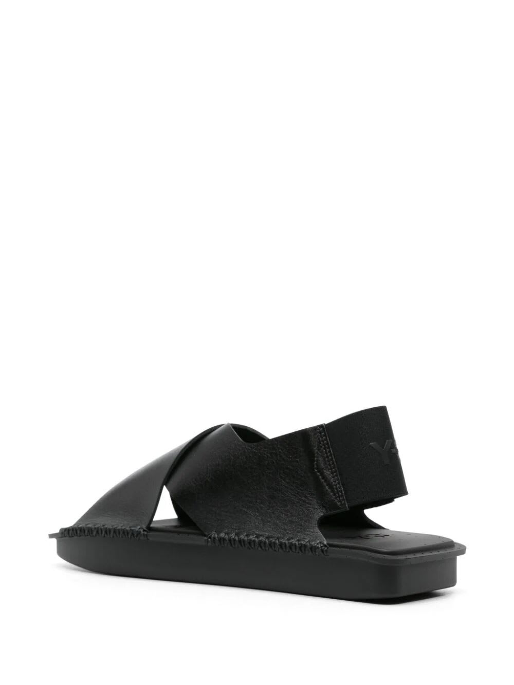 Shop Y-3 Sandal In Black Black Black