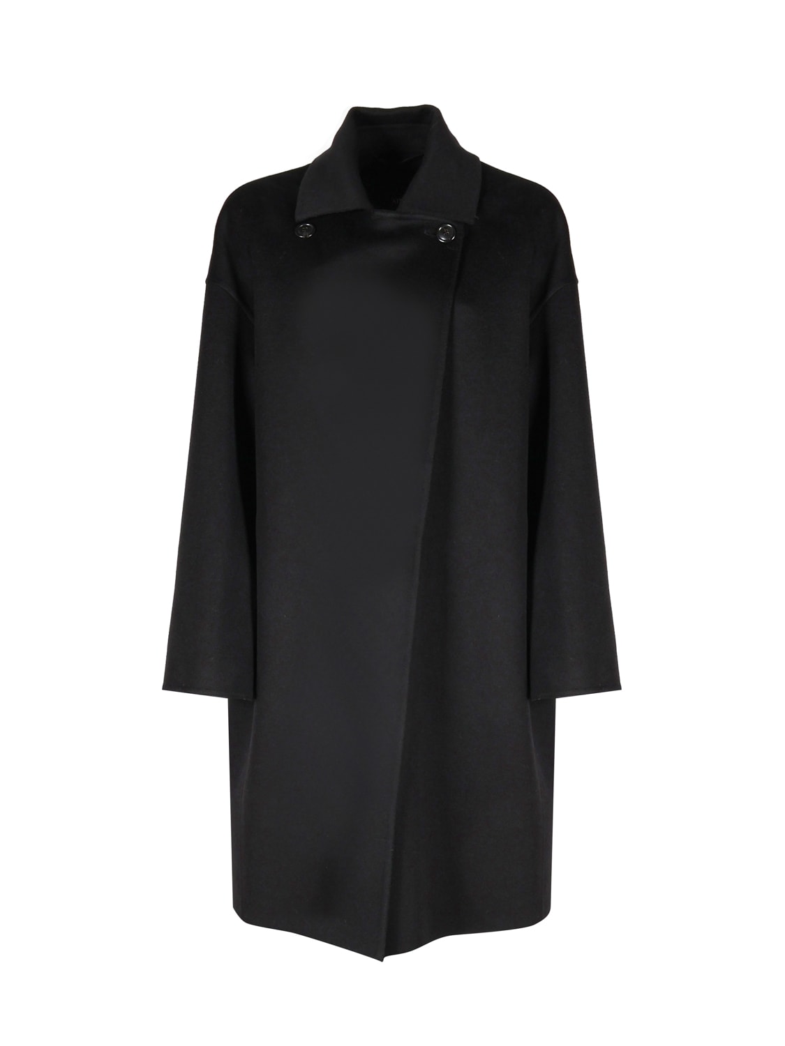 Shop Max Mara Angel Coat In Cashmere In Black
