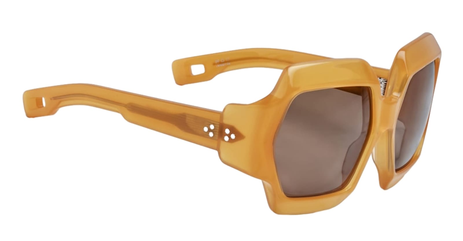 Shop Jacques Marie Mage Grandfunk - Bengal Sunglasses In Orange