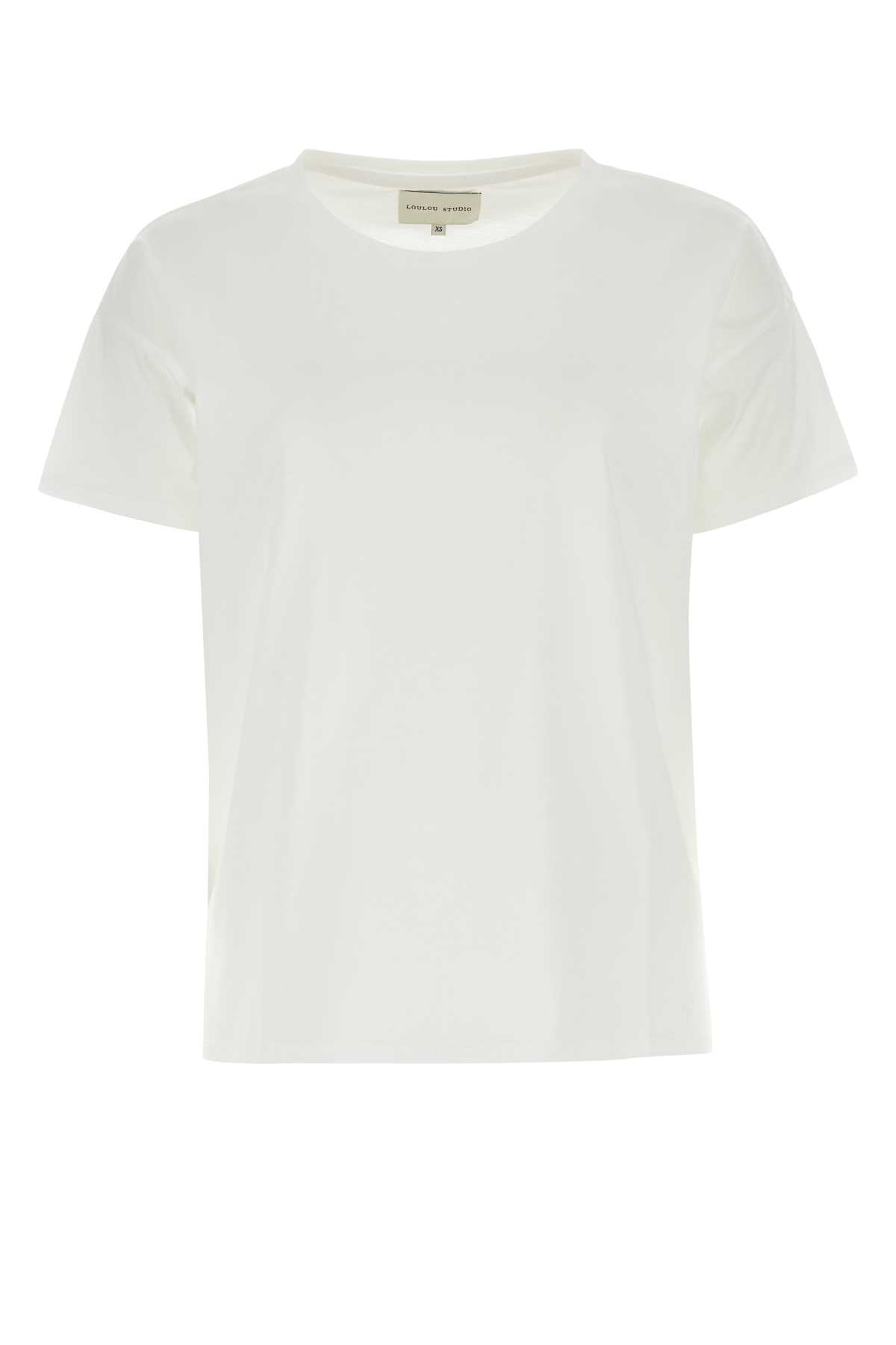 White Cotton Basiluzzo Oversize T-shirt