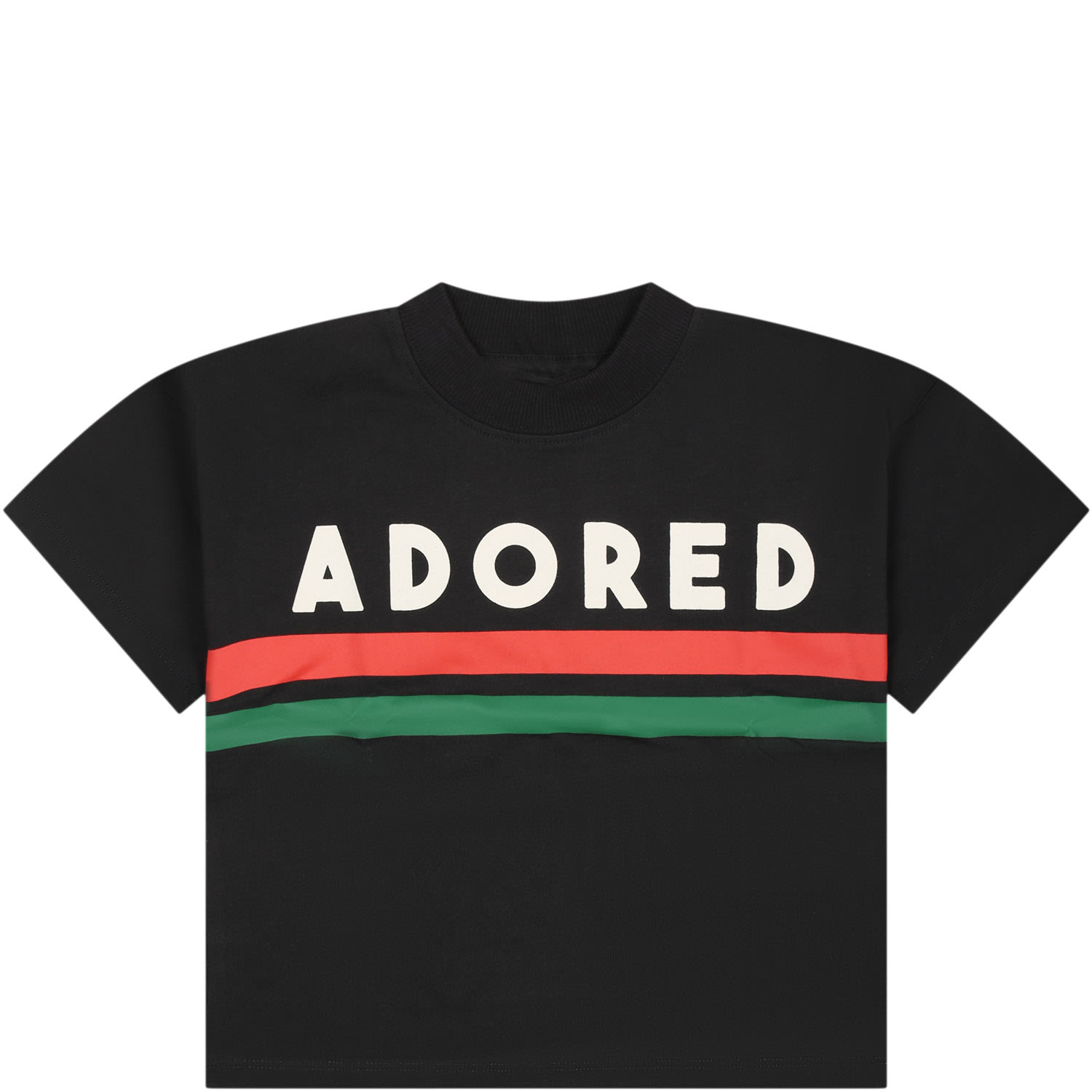 Mini Rodini Adored organic cotton T-shirt - Black