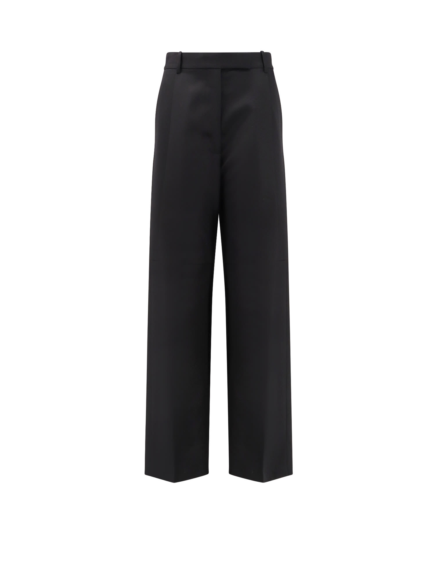 Tom Ford Pleated Wool Trousers In Black