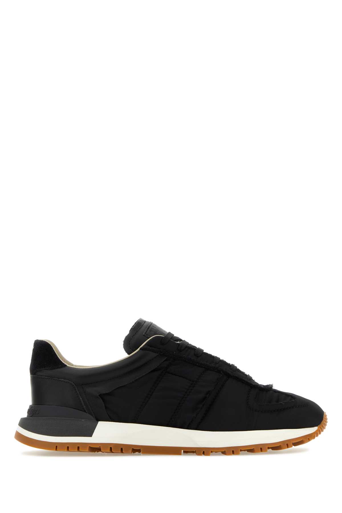 MAISON MARGIELA BLACK NYLON 50-50 SNEAKERS 