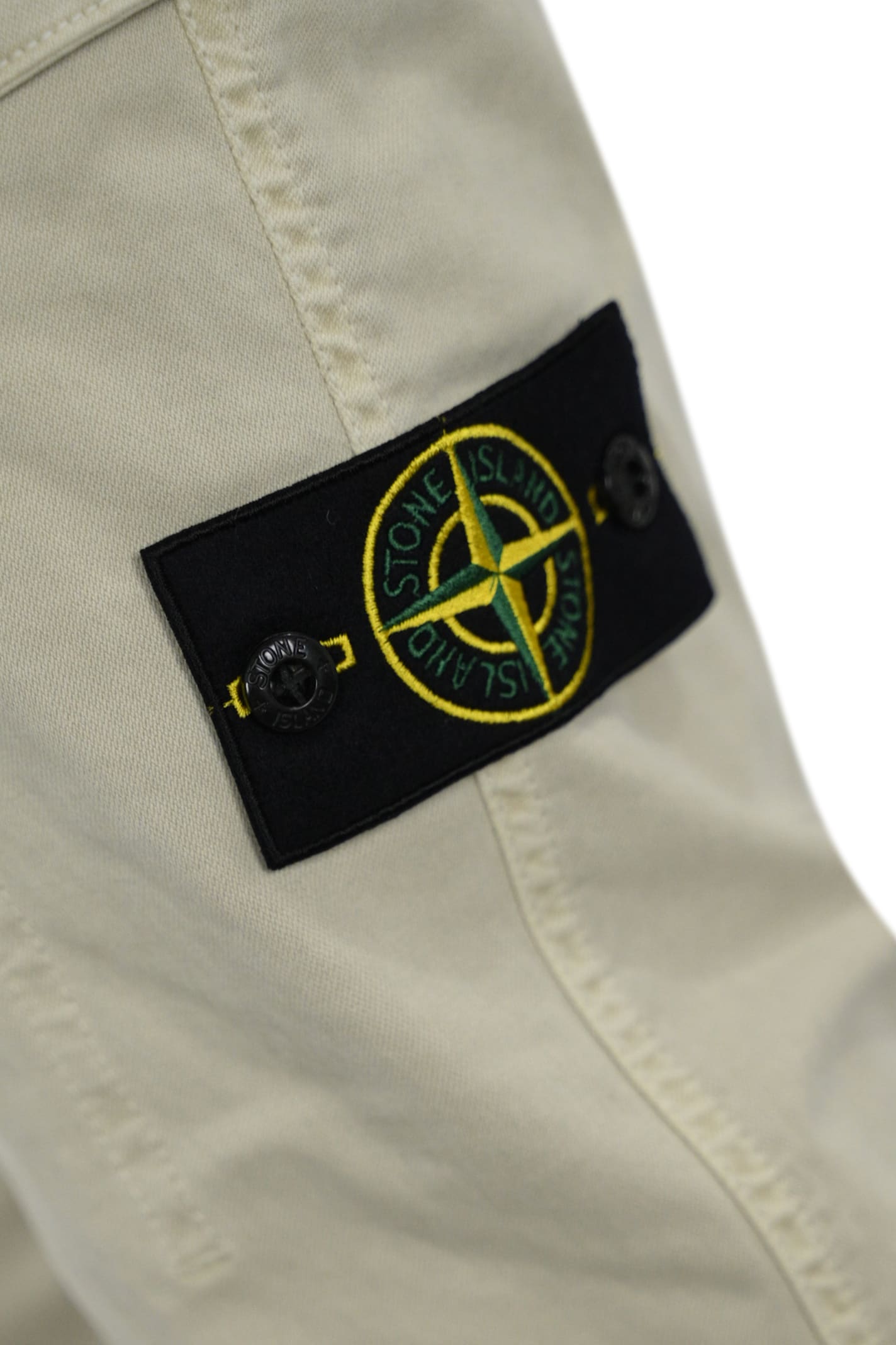 Shop Stone Island 301l1 Cargo Trousers In Twill In Plaster