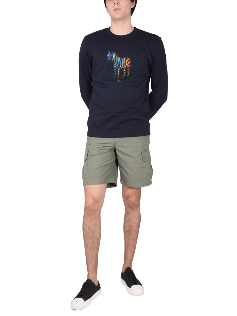 Ps By Paul Smith Ps Paul Smith Bermuda Cargo In Military Green