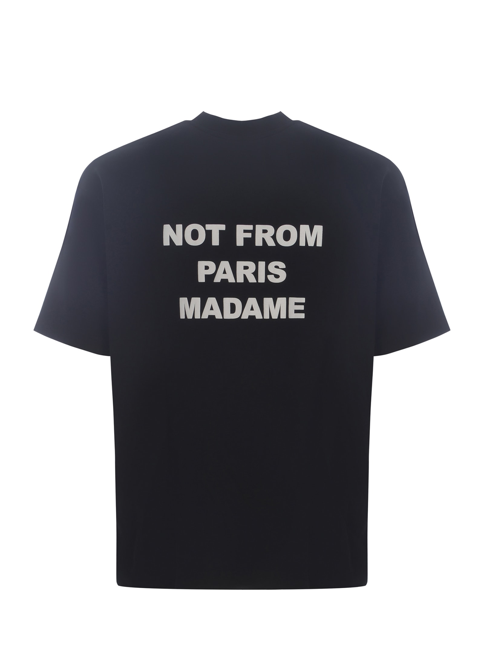 Shop Drôle De Monsieur T-shirt Drole De Monsieur Made Of Cotton In Black