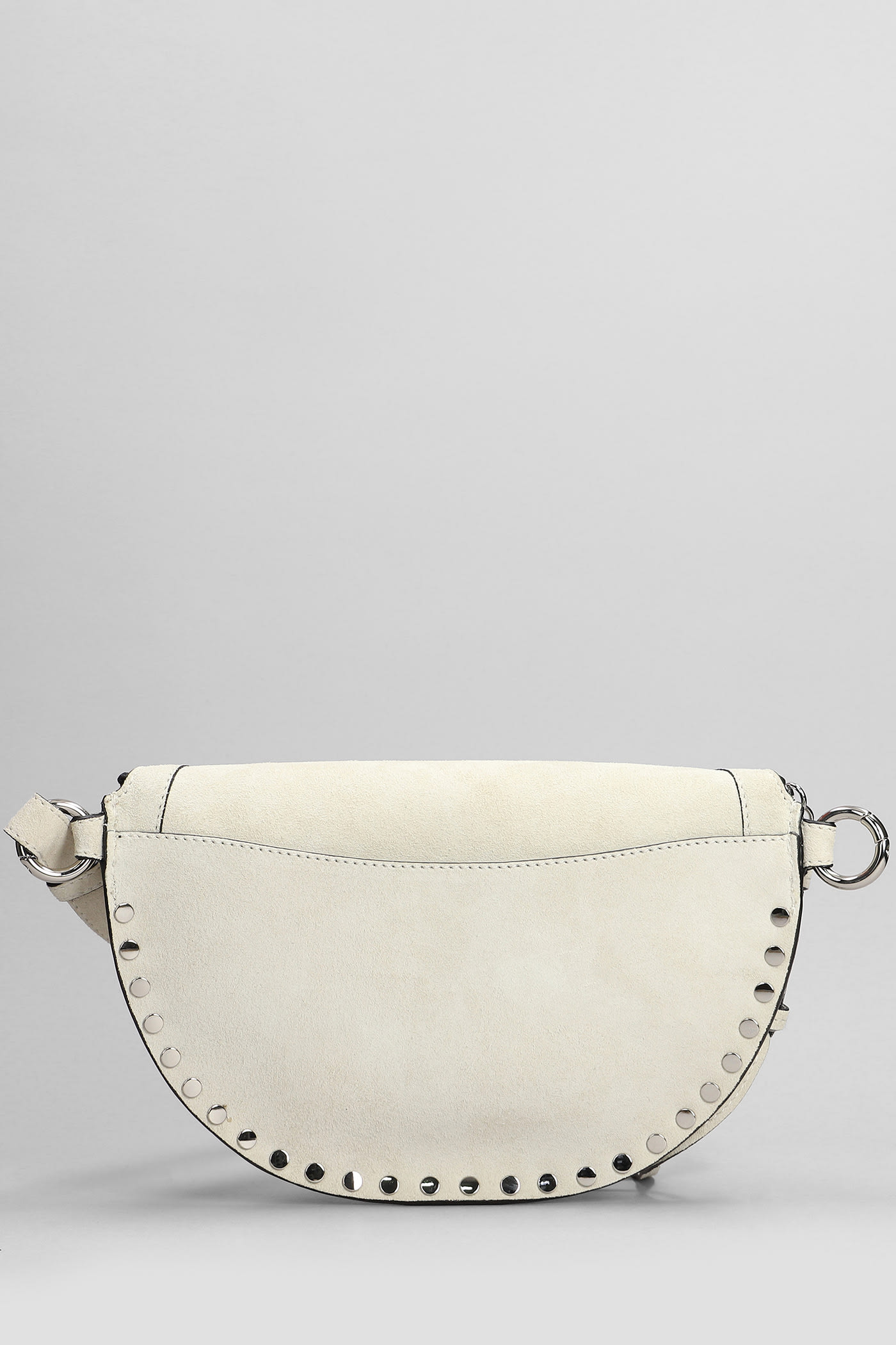 Shop Isabel Marant Skano Waist Bag In Grey Suede