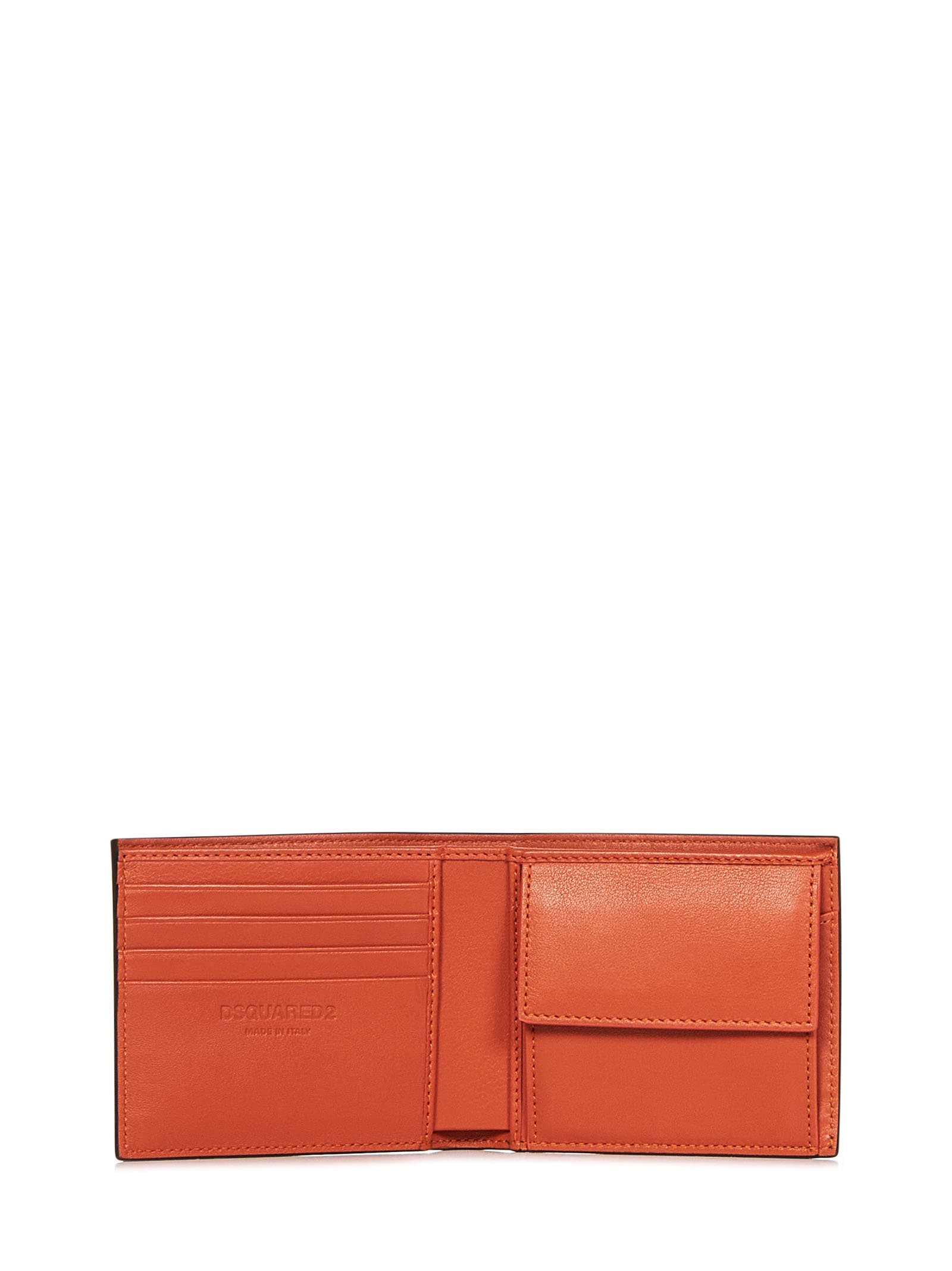 Shop Dsquared2 D2 Statement Wallet In Nero