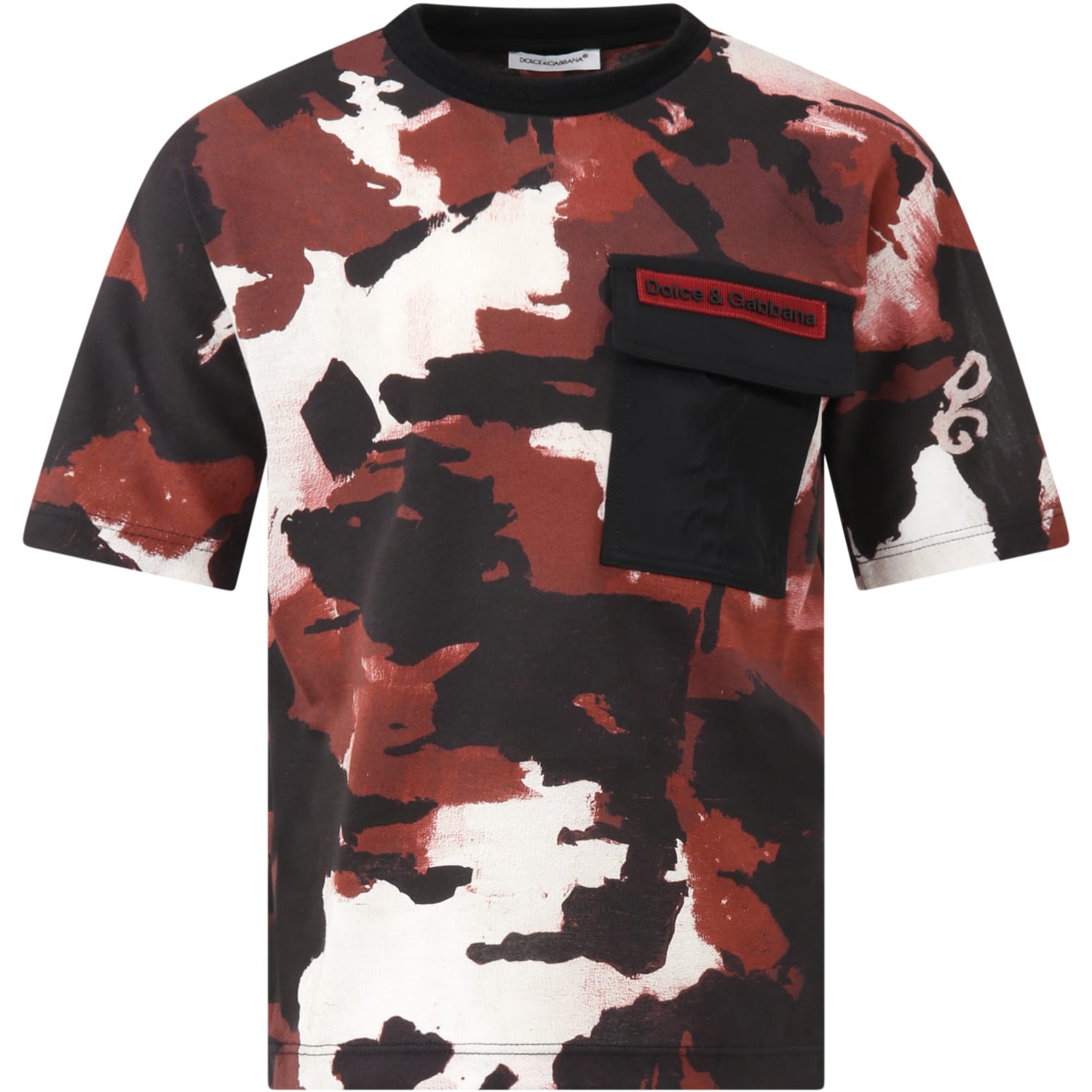 Dolce & Gabbana Multicolor T-shirt For Boy With Logo