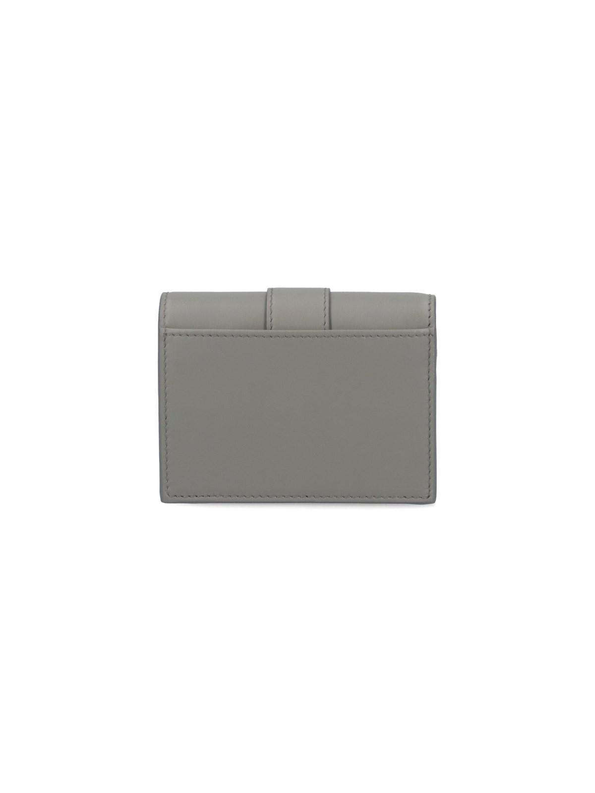 Ferragamo Hug Leather Wallet In Gray