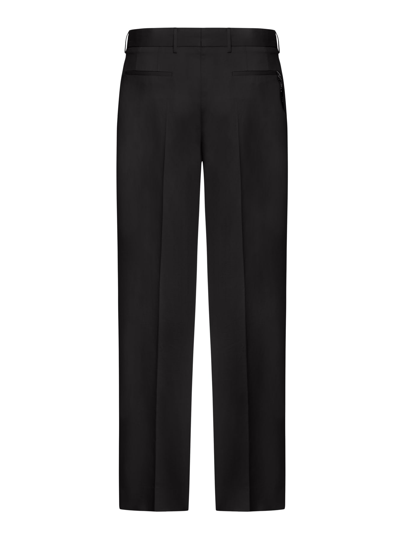 Shop Pt01 Pants Diciannove_2p Cotton & Linen Light Gabardine In Black