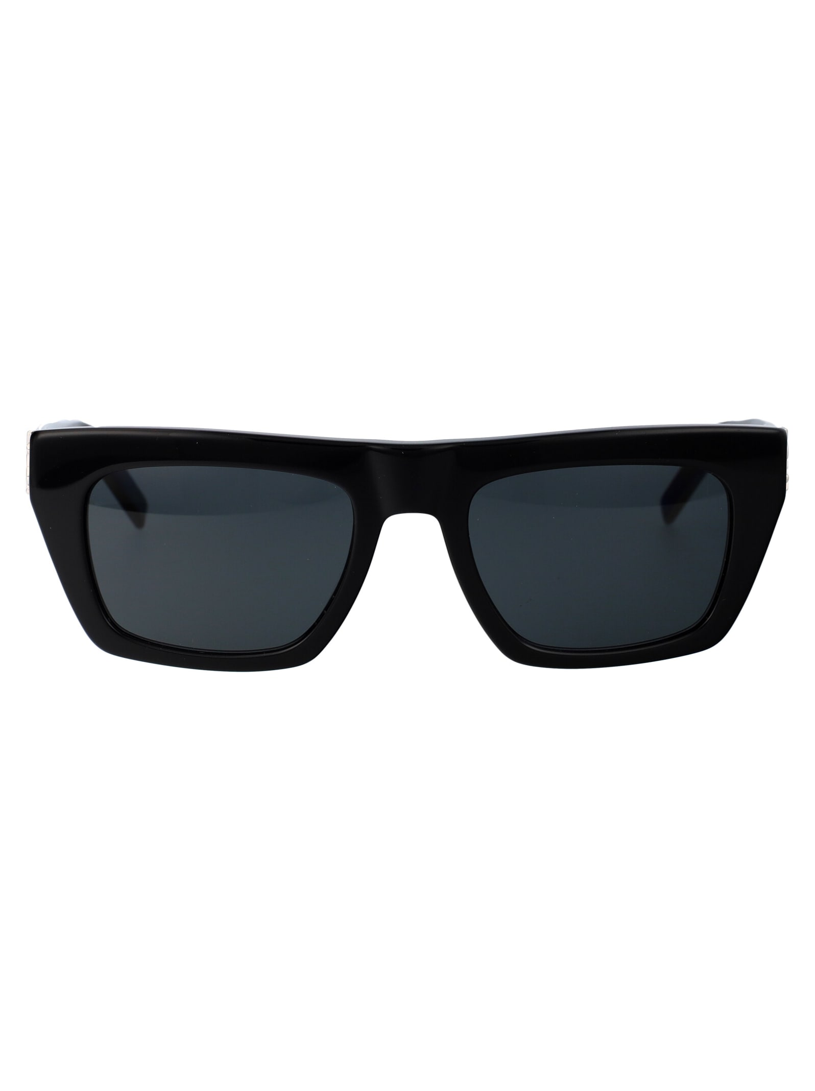 Shop Saint Laurent Sl M131 Sunglasses In 001 Black Black Black