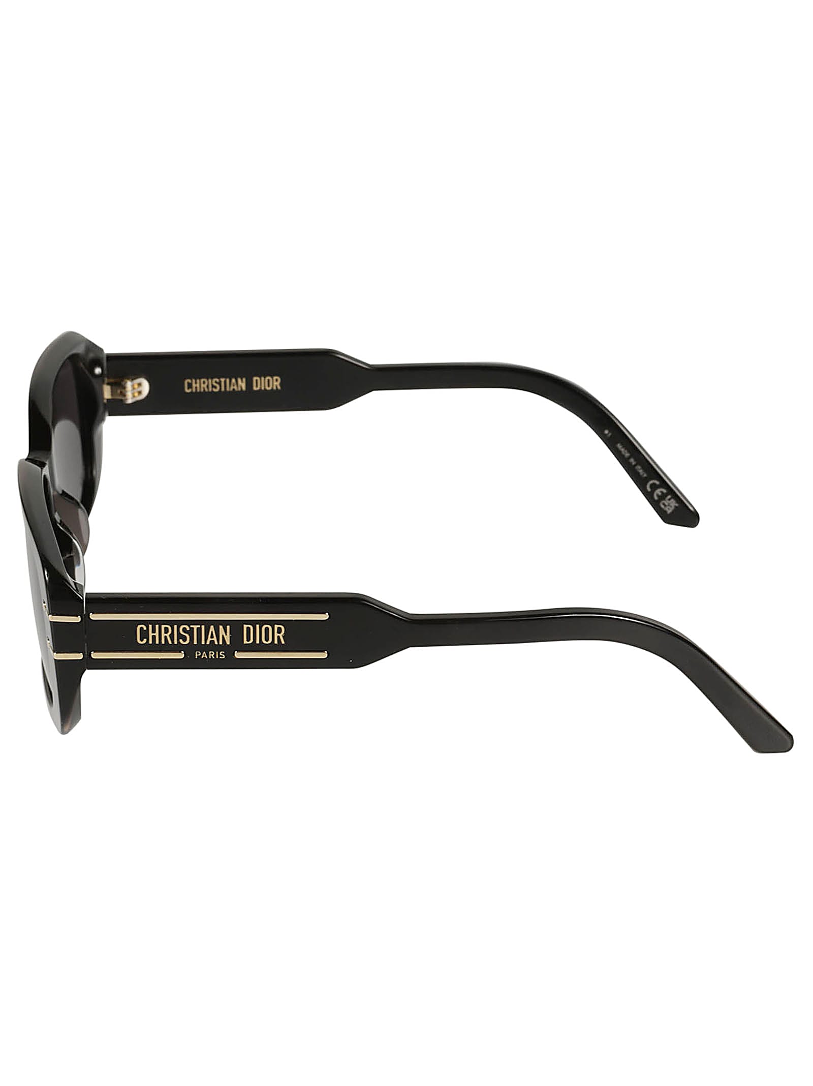 Dior Flat Rectangle Classic Sunglasses In 01a - Black